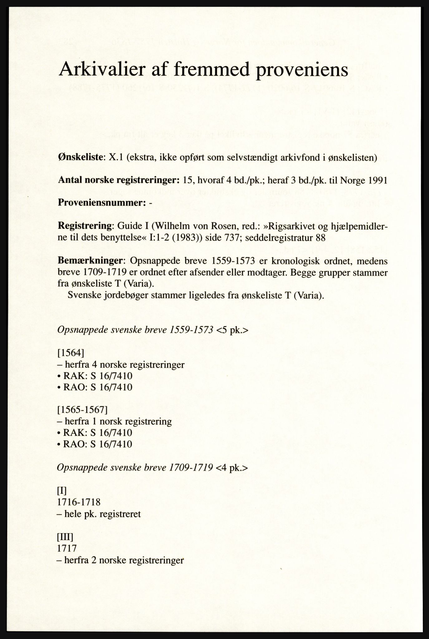 Publikasjoner utgitt av Arkivverket, PUBL/PUBL-001/A/0002: Erik Gøbel: NOREG, Tværregistratur over norgesrelevant materiale i Rigsarkivet i København (2000), 2000, p. 286