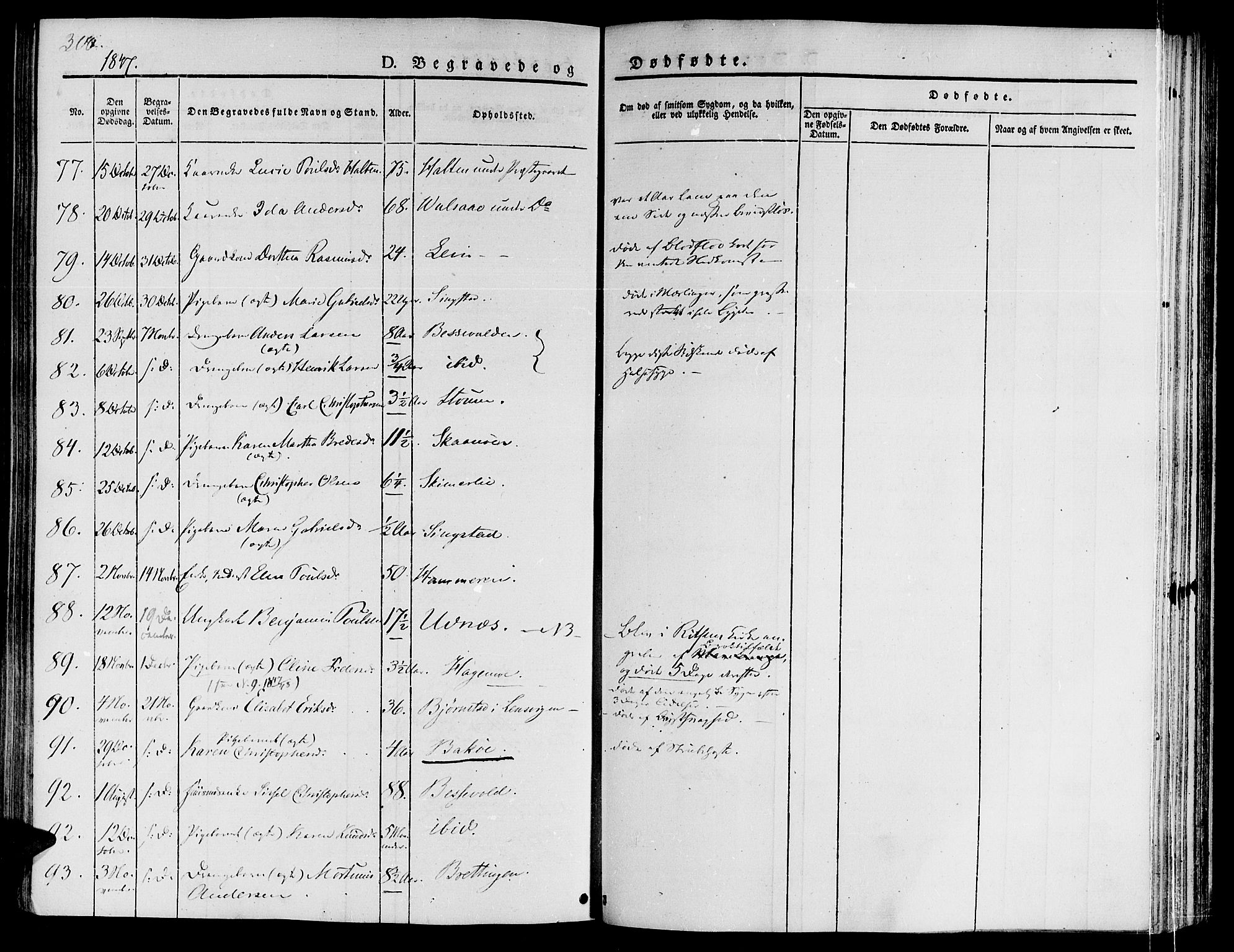 Ministerialprotokoller, klokkerbøker og fødselsregistre - Sør-Trøndelag, AV/SAT-A-1456/646/L0610: Parish register (official) no. 646A08, 1837-1847, p. 300