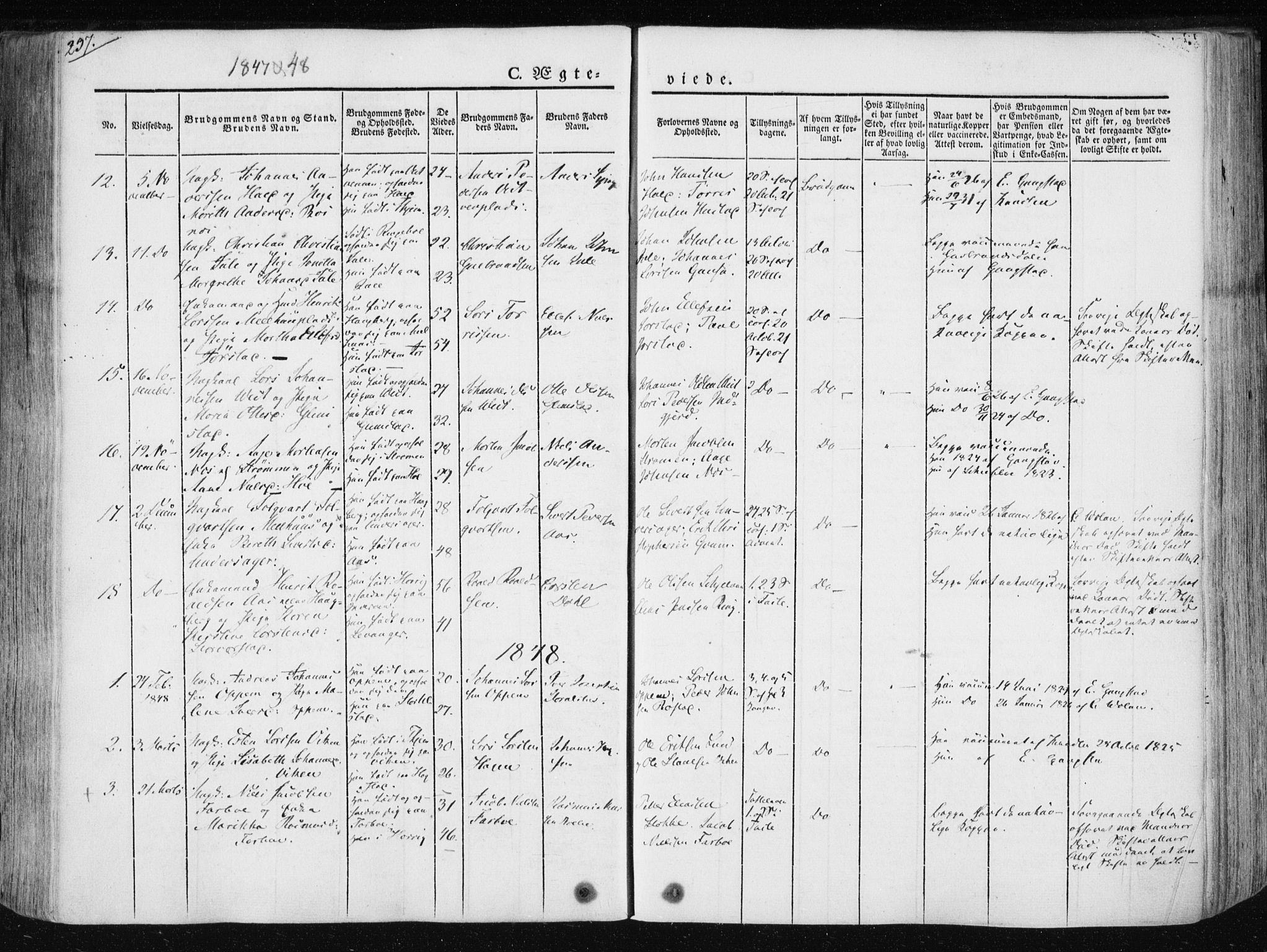 Ministerialprotokoller, klokkerbøker og fødselsregistre - Nord-Trøndelag, SAT/A-1458/730/L0280: Parish register (official) no. 730A07 /1, 1840-1854, p. 237