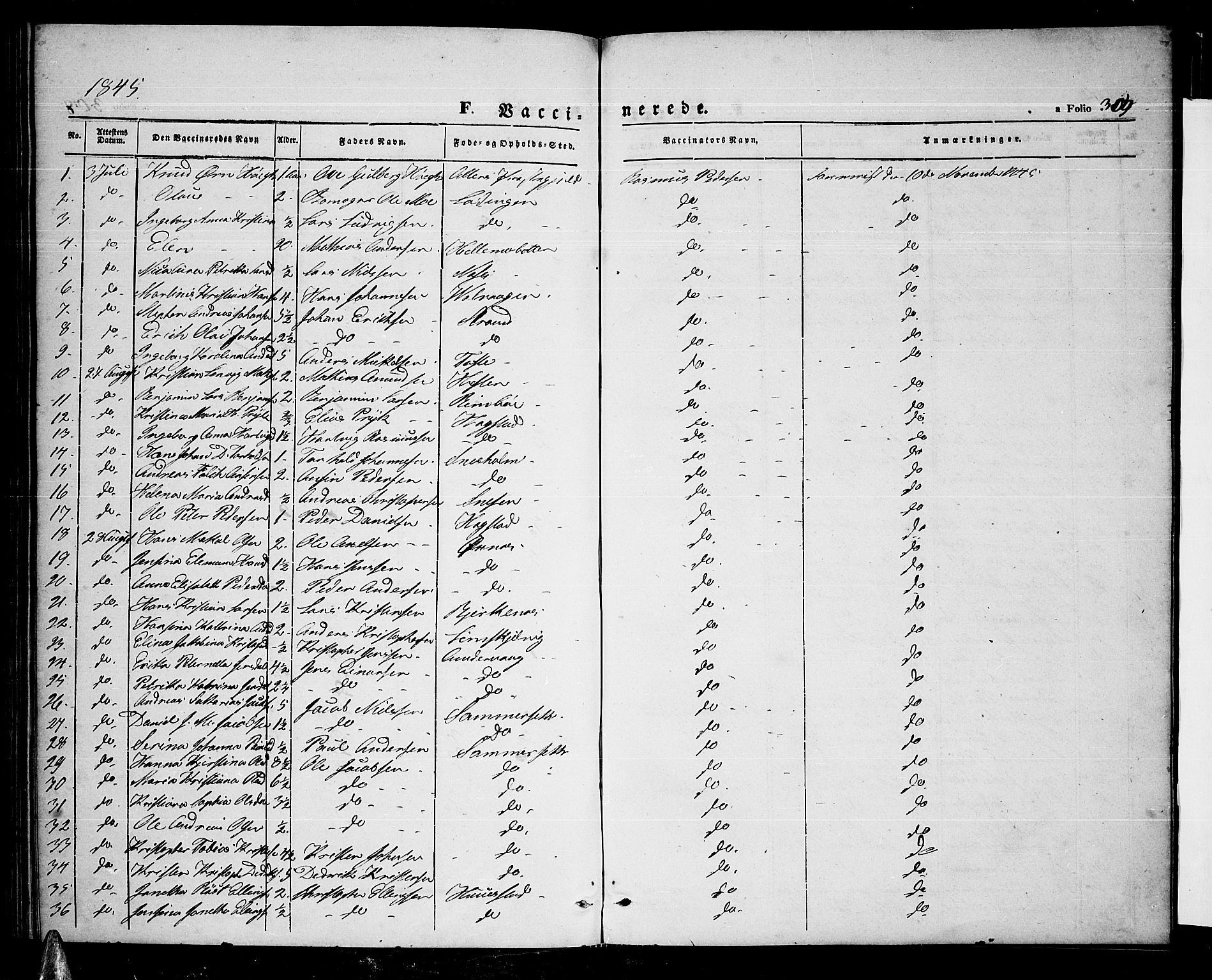 Ministerialprotokoller, klokkerbøker og fødselsregistre - Nordland, AV/SAT-A-1459/872/L1045: Parish register (copy) no. 872C01, 1840-1851, p. 309