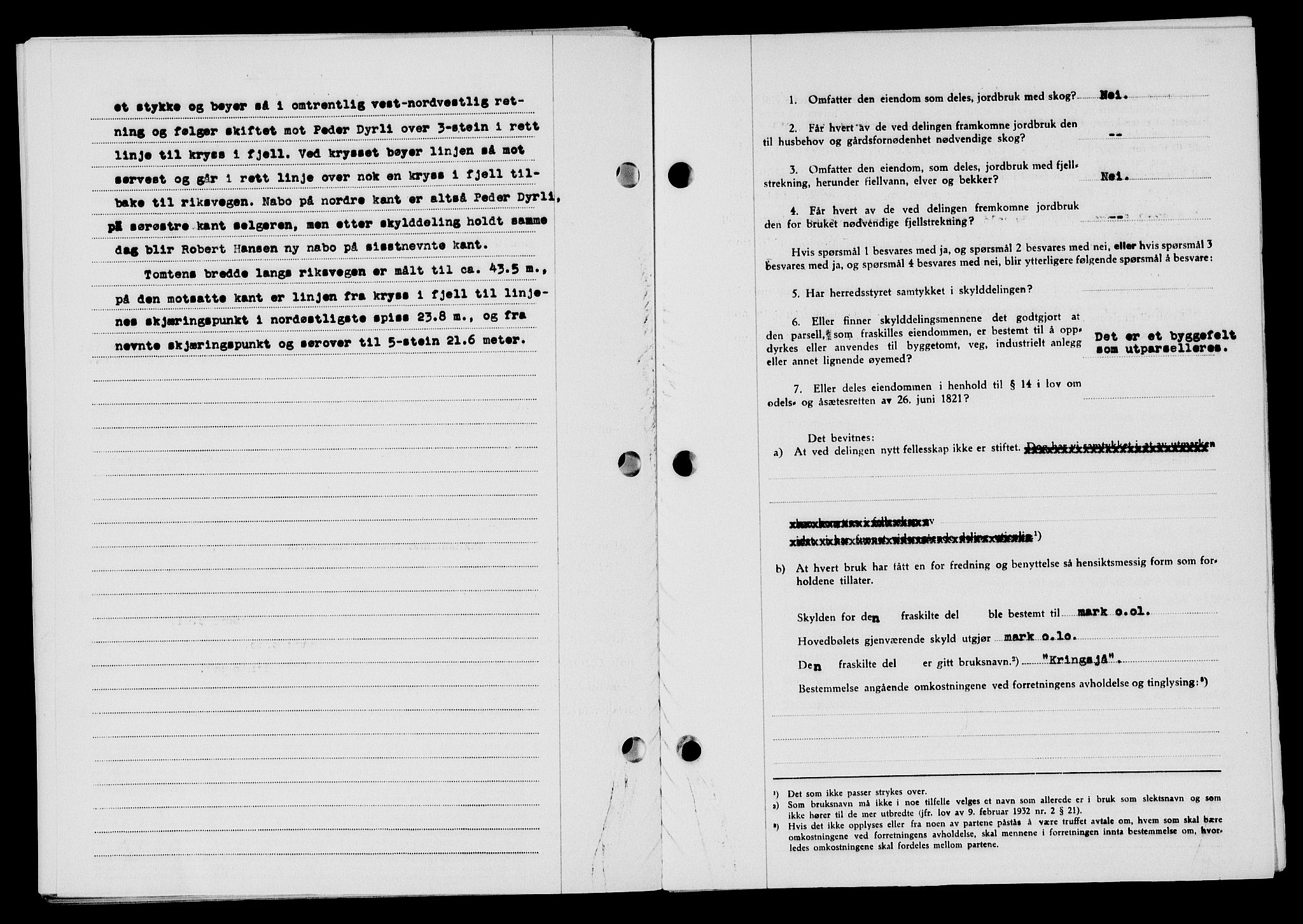 Flekkefjord sorenskriveri, AV/SAK-1221-0001/G/Gb/Gba/L0065: Mortgage book no. A-13, 1949-1949, Diary no: : 472/1949