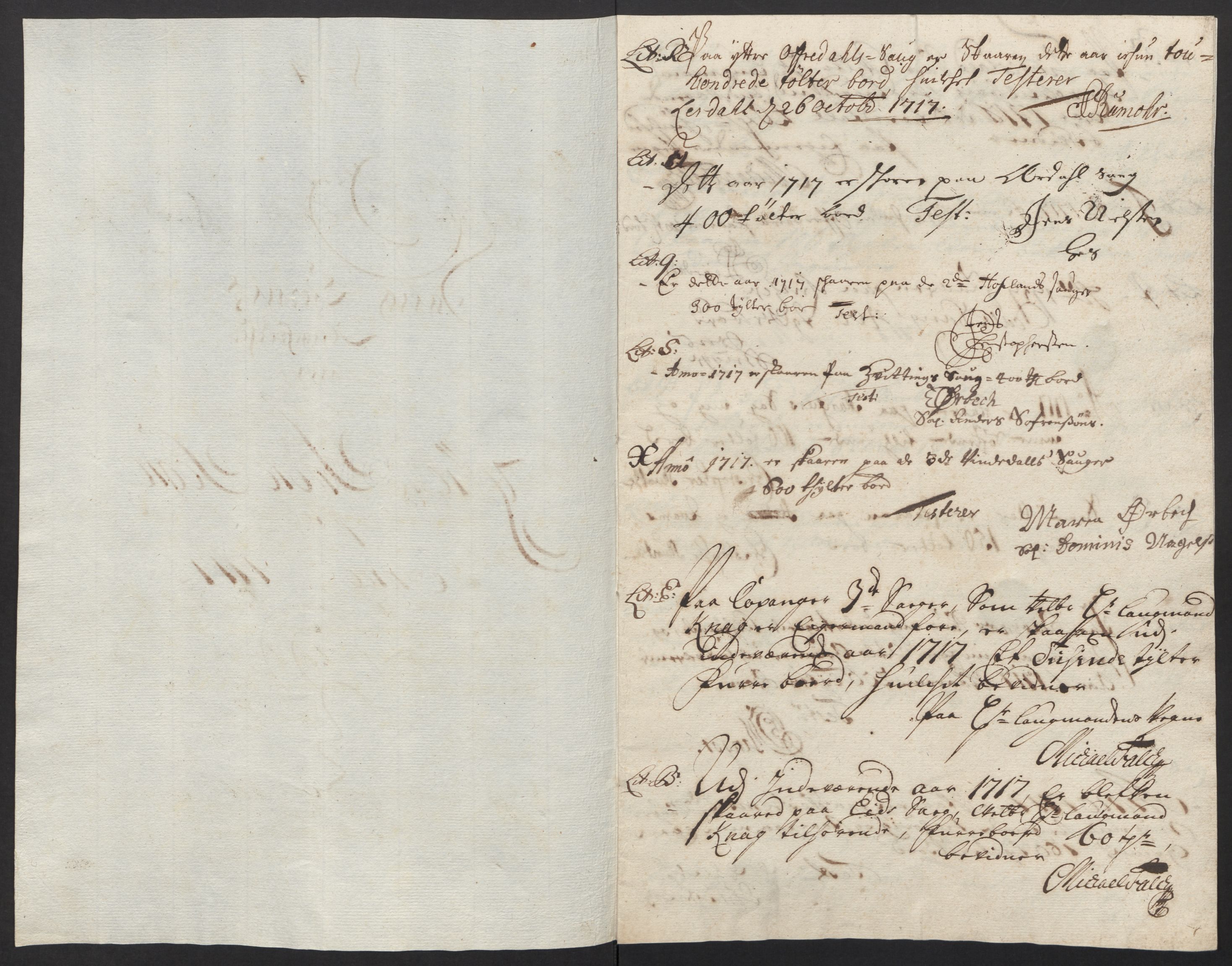 Rentekammeret inntil 1814, Reviderte regnskaper, Fogderegnskap, AV/RA-EA-4092/R52/L3321: Fogderegnskap Sogn, 1717-1718, p. 39