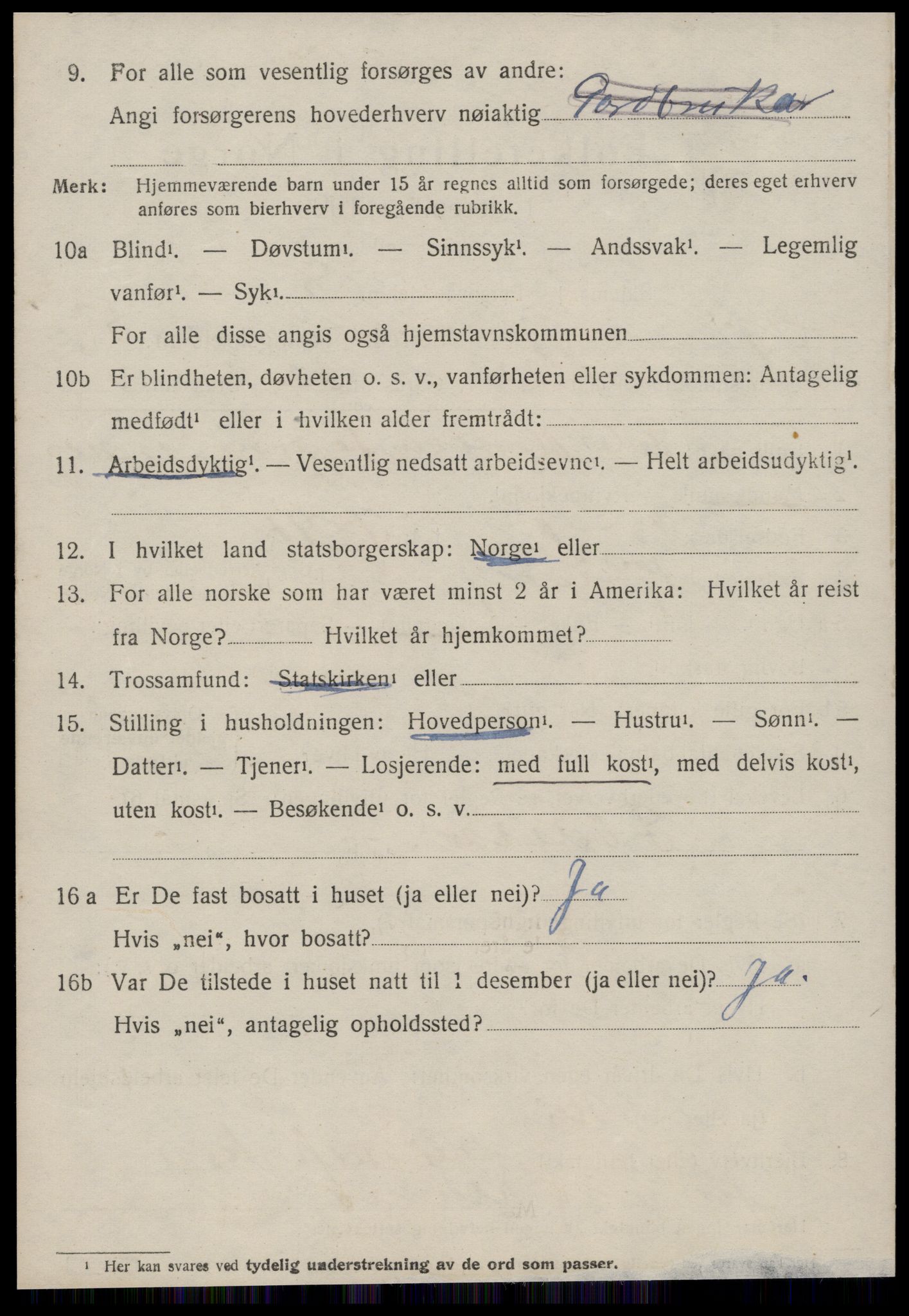 SAT, 1920 census for Hjørundfjord, 1920, p. 2112