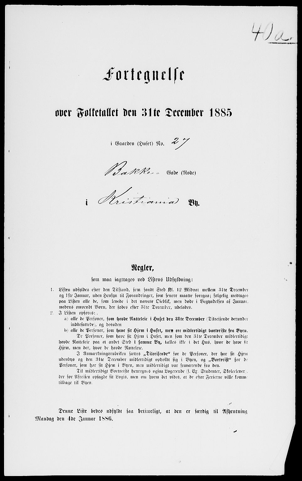 RA, 1885 census for 0301 Kristiania, 1885, p. 689