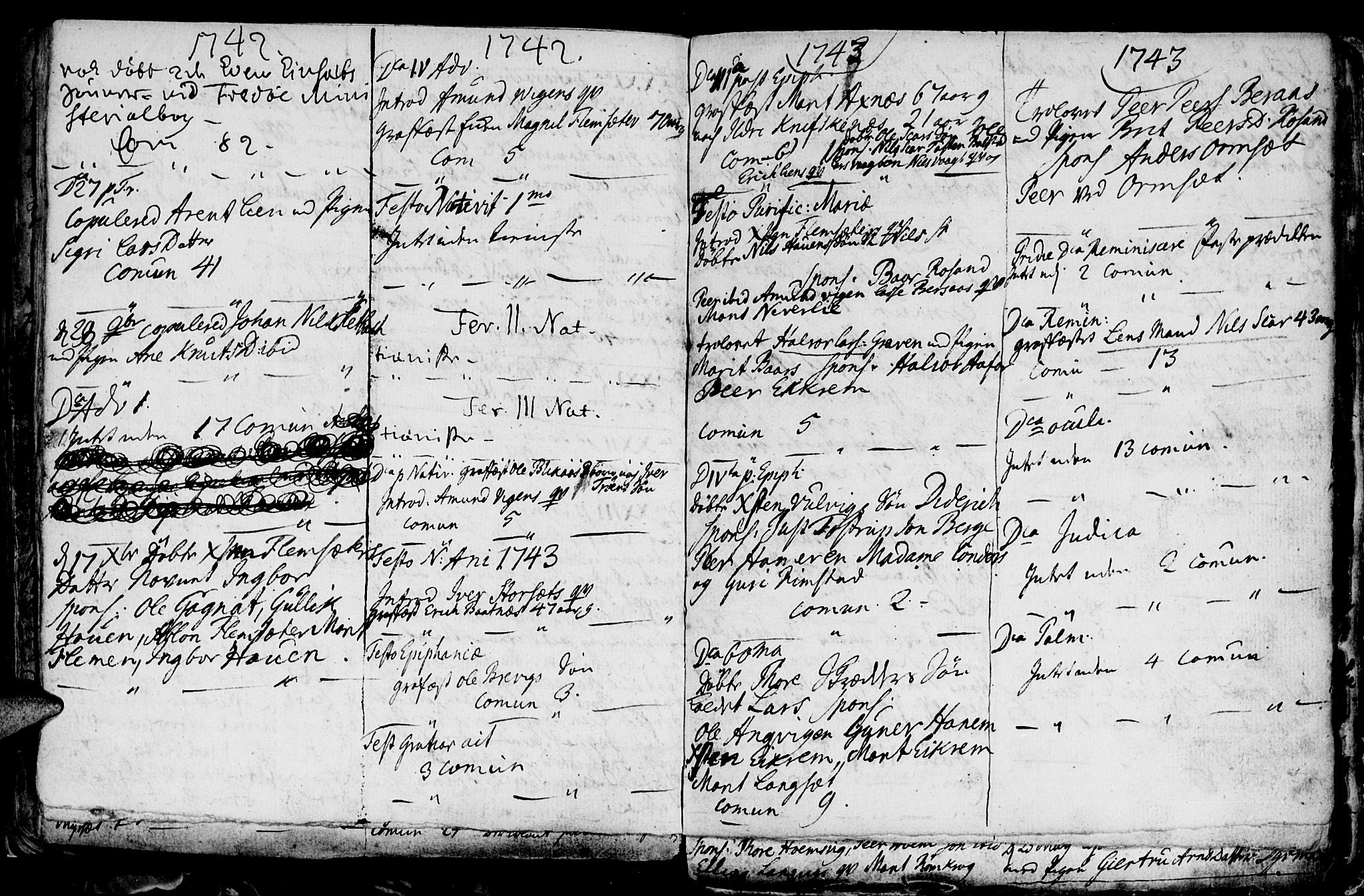 Ministerialprotokoller, klokkerbøker og fødselsregistre - Møre og Romsdal, AV/SAT-A-1454/586/L0978: Parish register (official) no. 586A04, 1732-1751