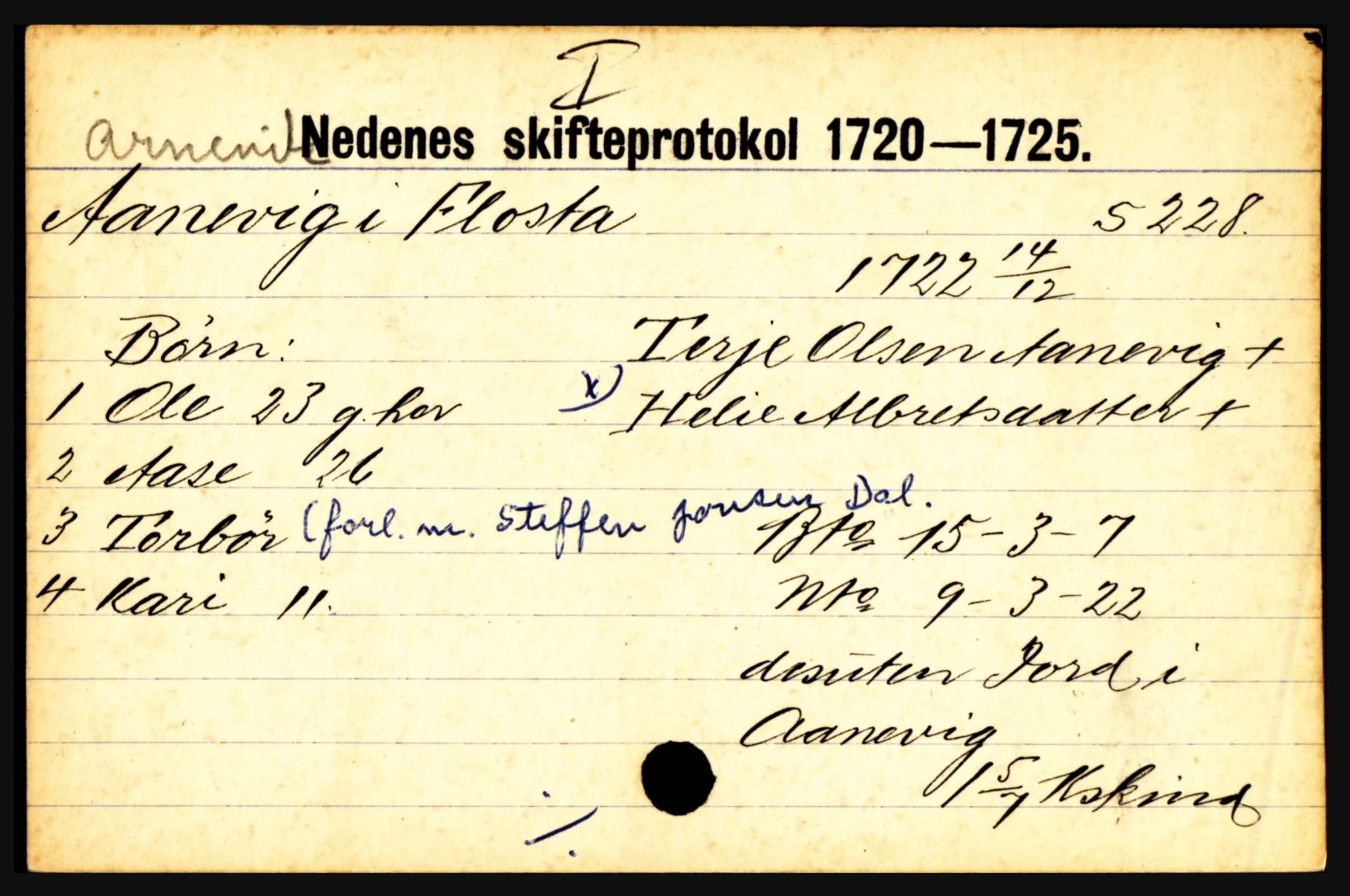 Nedenes sorenskriveri før 1824, AV/SAK-1221-0007/H, p. 513