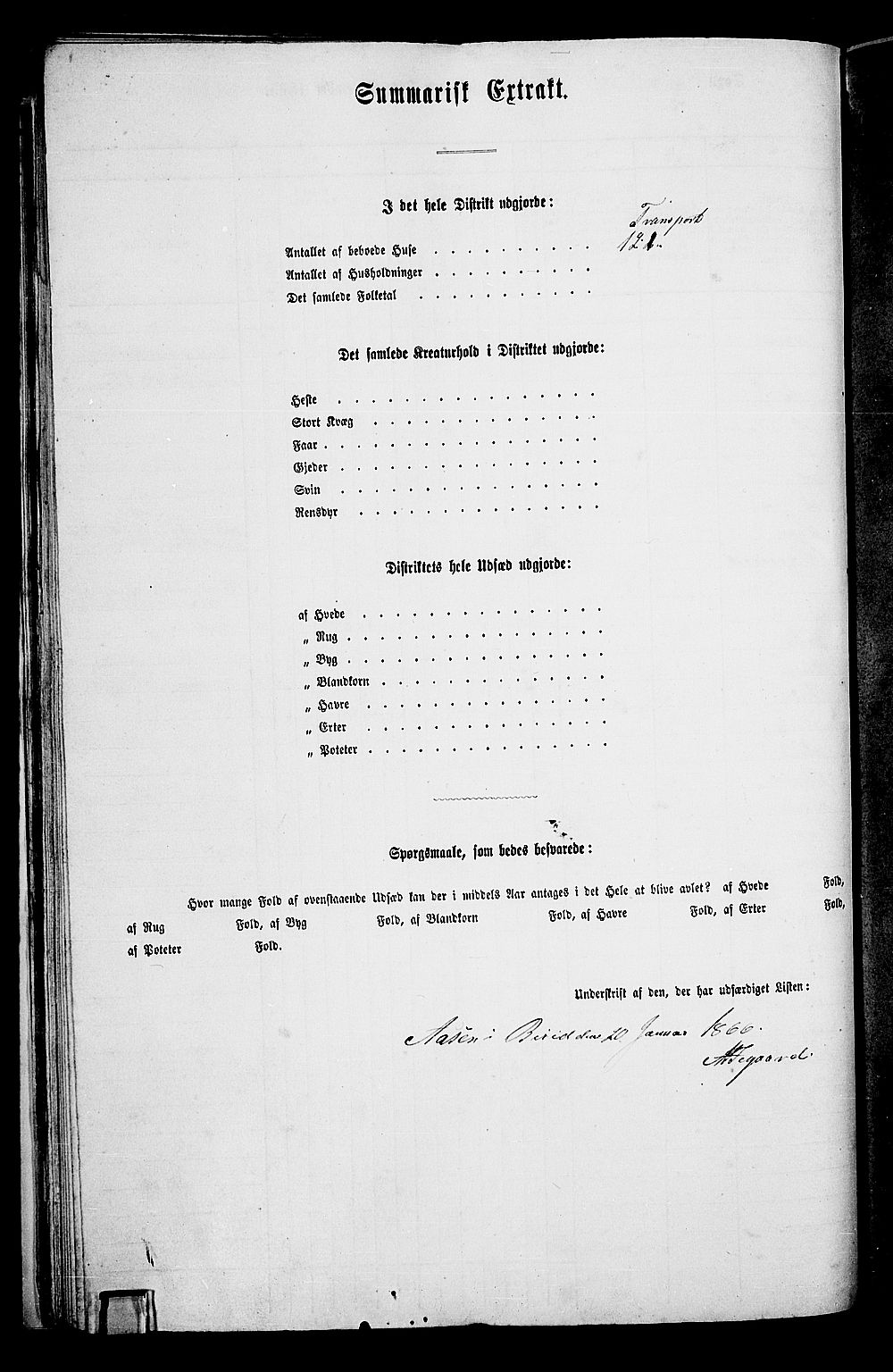 RA, 1865 census for Biri, 1865, p. 36