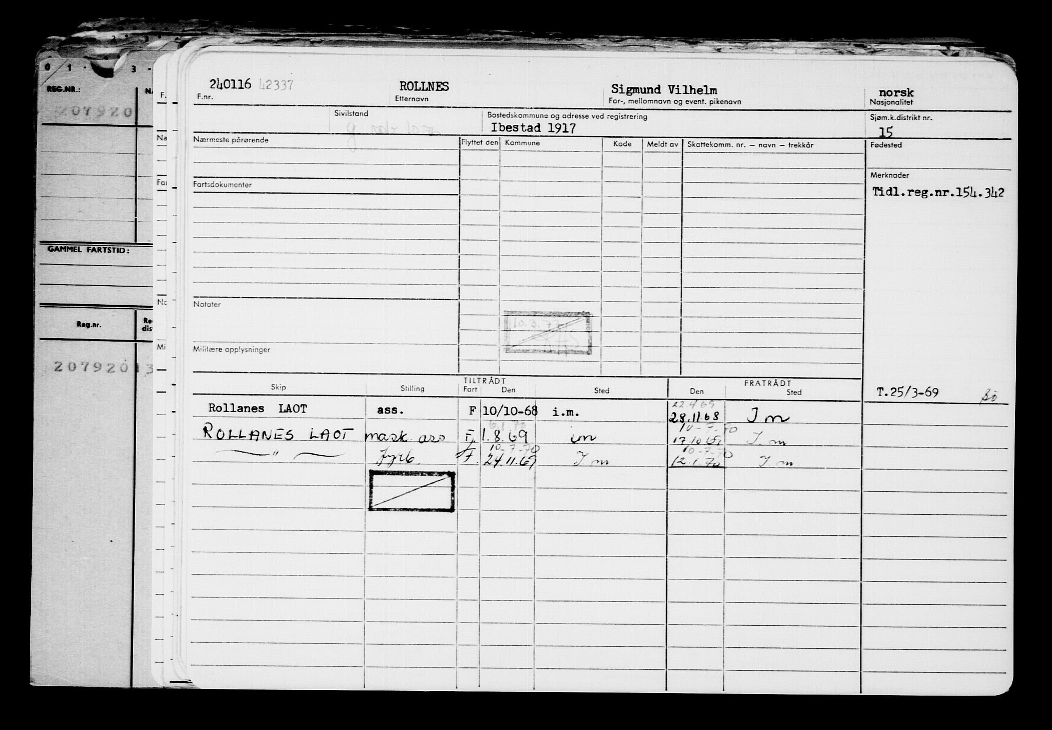 Direktoratet for sjømenn, AV/RA-S-3545/G/Gb/L0136: Hovedkort, 1916, p. 243