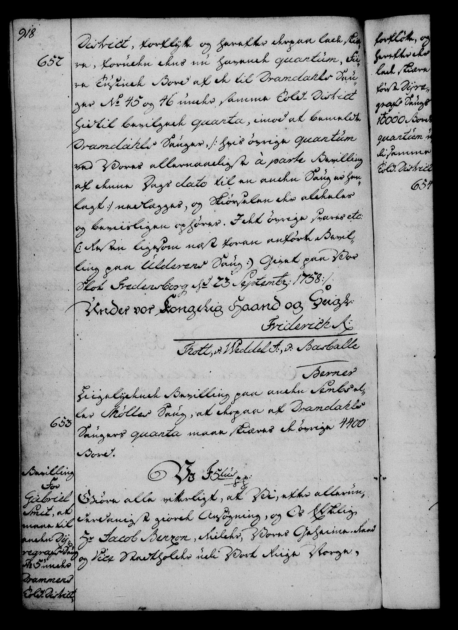 Rentekammeret, Kammerkanselliet, RA/EA-3111/G/Gg/Gga/L0006: Norsk ekspedisjonsprotokoll med register (merket RK 53.6), 1749-1759, p. 918