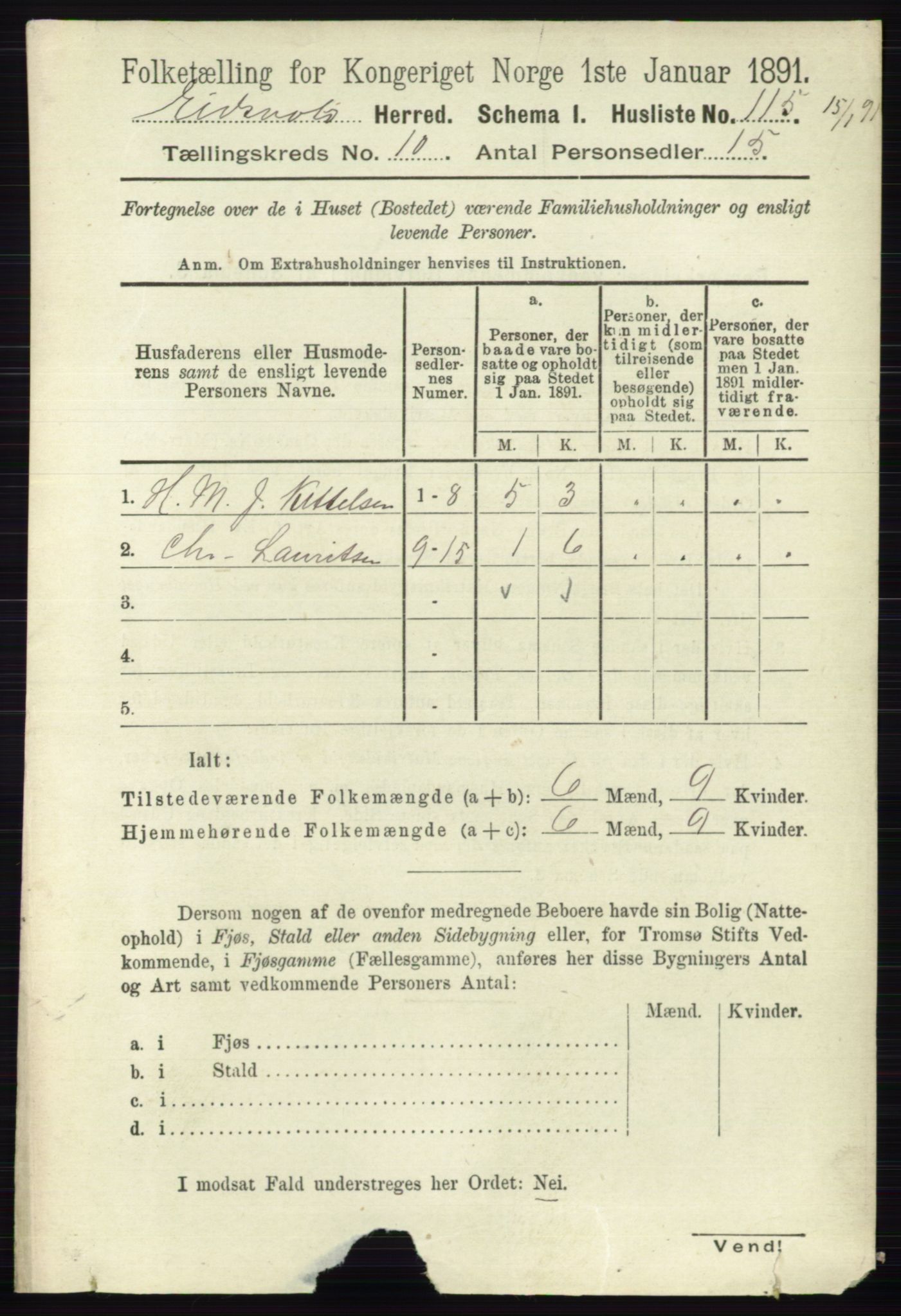 RA, 1891 census for 0237 Eidsvoll, 1891, p. 6795