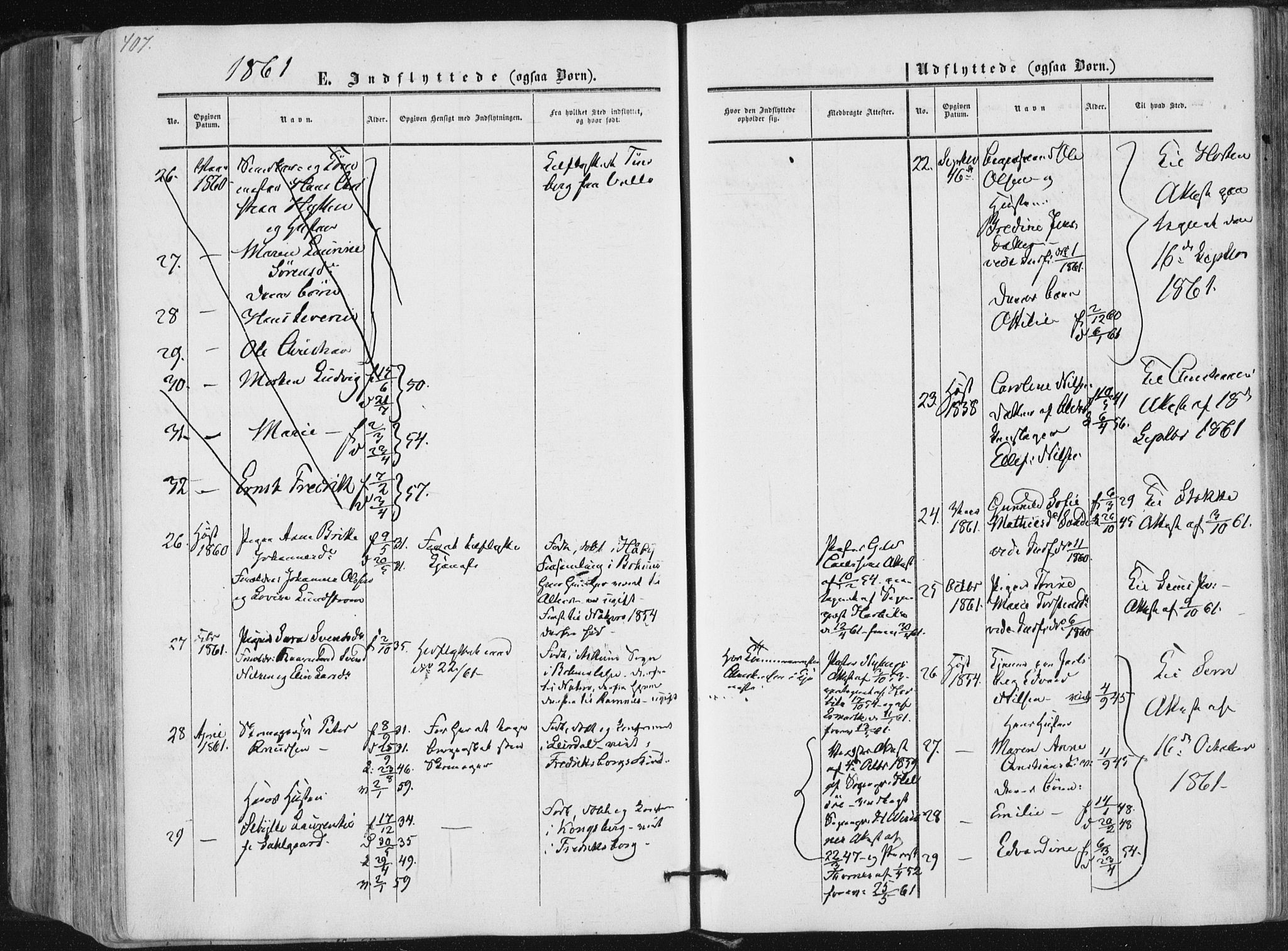 Tønsberg kirkebøker, SAKO/A-330/F/Fa/L0008: Parish register (official) no. I 8, 1855-1864, p. 407