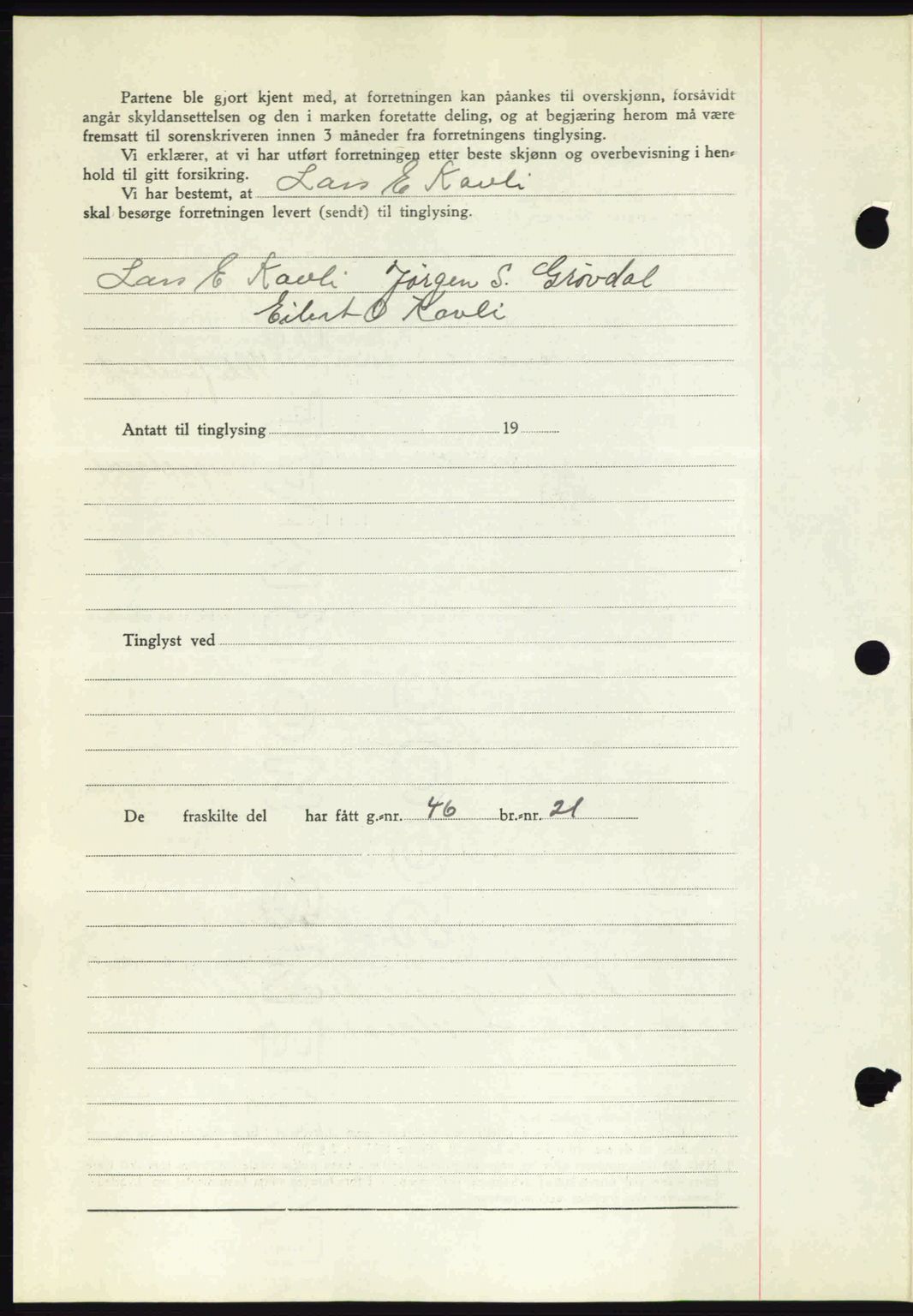 Romsdal sorenskriveri, AV/SAT-A-4149/1/2/2C: Mortgage book no. A12, 1942-1942, Diary no: : 1450/1942