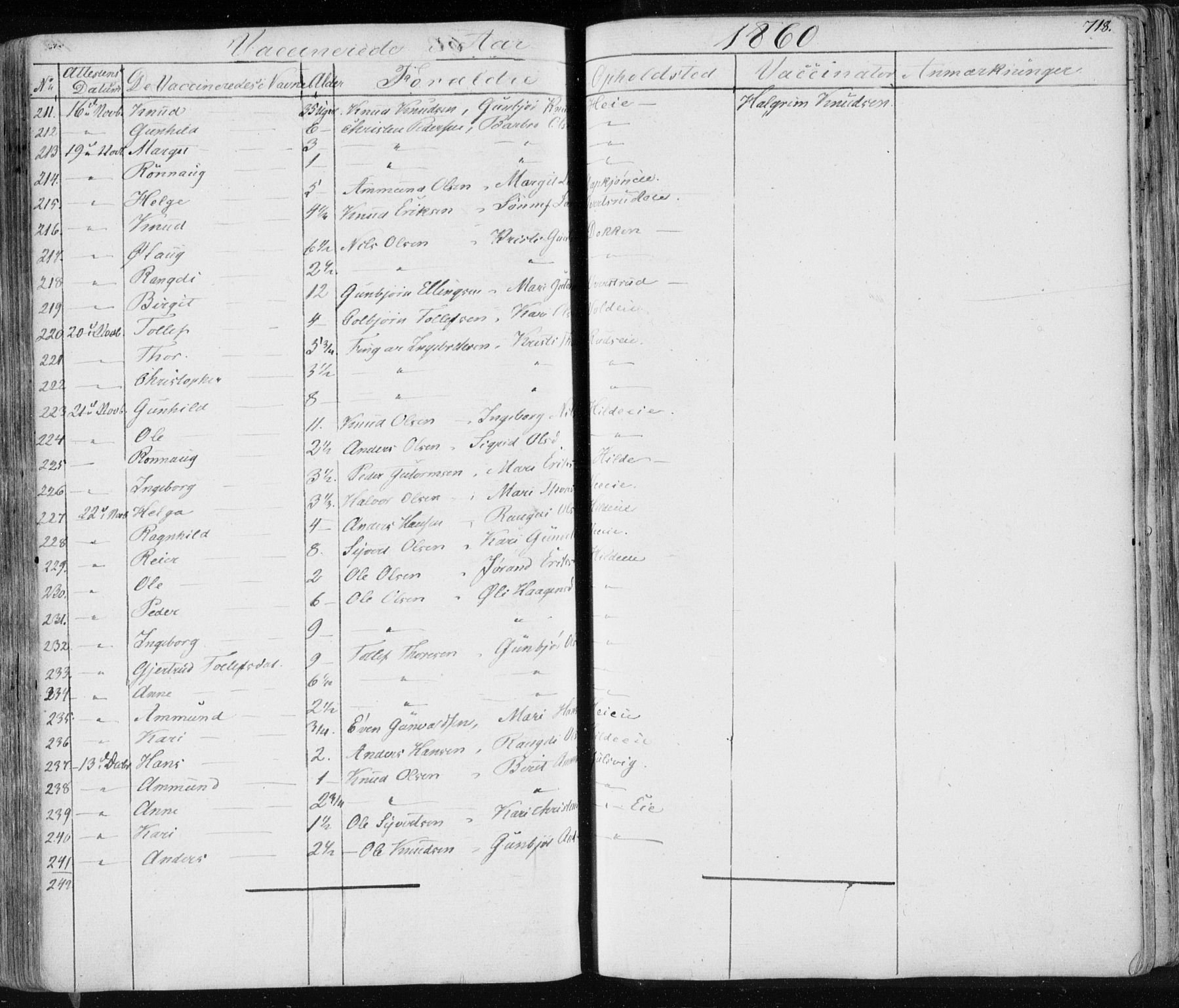 Nes kirkebøker, AV/SAKO-A-236/F/Fa/L0009: Parish register (official) no. 9, 1834-1863, p. 718