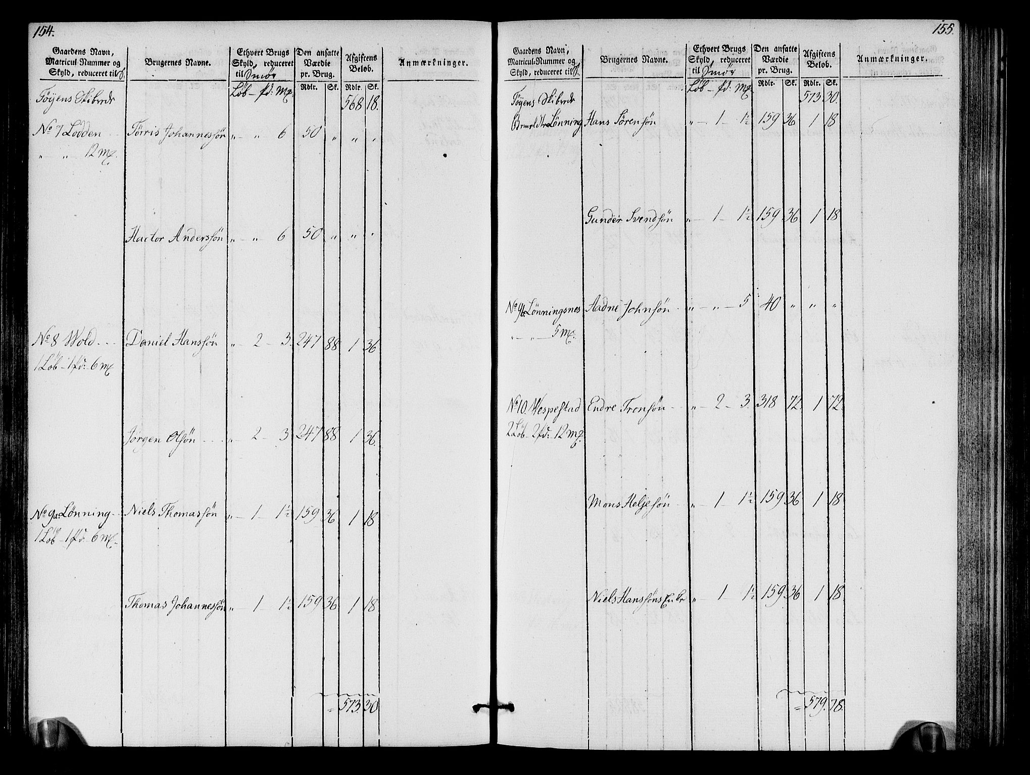 Rentekammeret inntil 1814, Realistisk ordnet avdeling, AV/RA-EA-4070/N/Ne/Nea/L0109: Sunnhordland og Hardanger fogderi. Oppebørselsregister, 1803-1804, p. 80