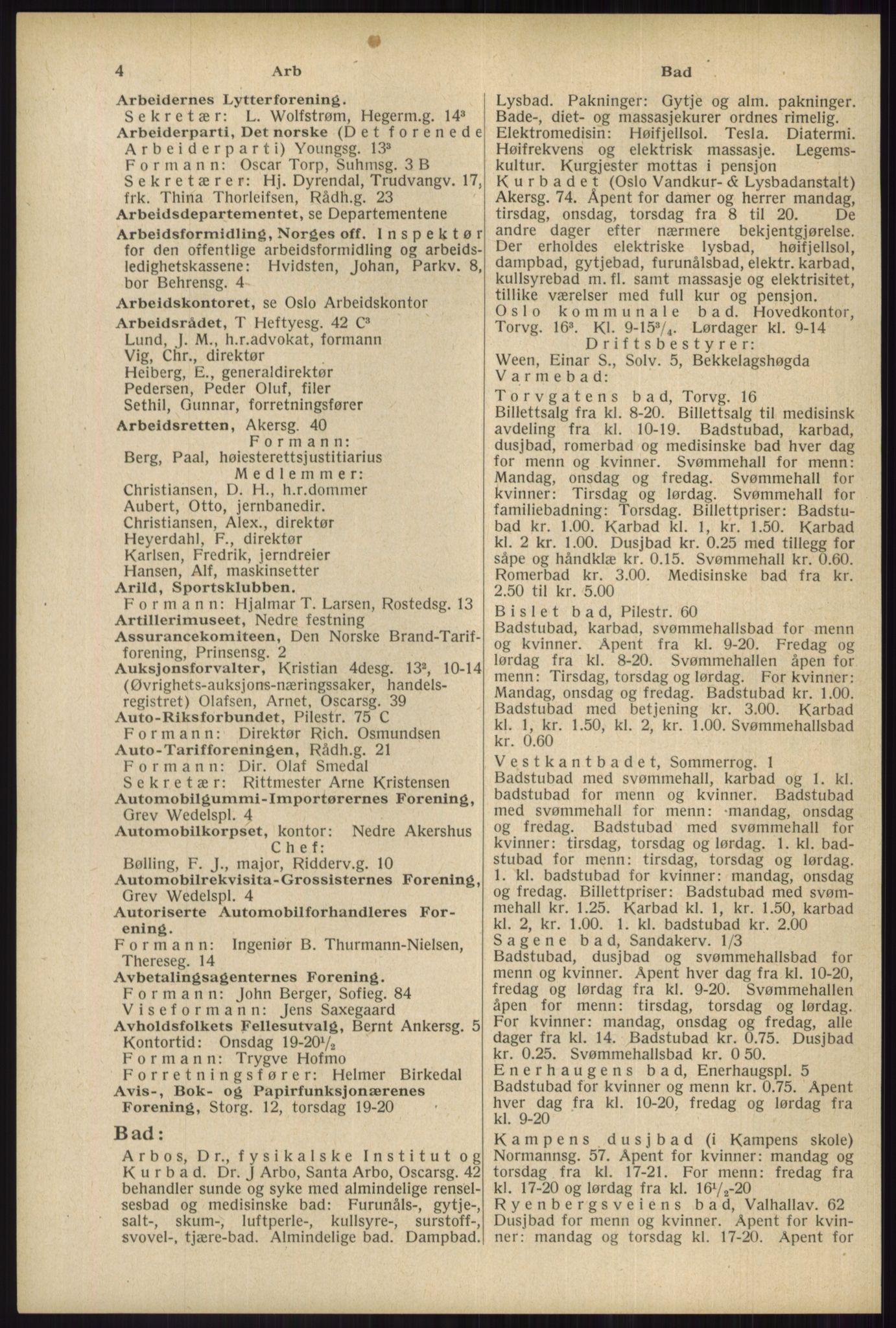 Kristiania/Oslo adressebok, PUBL/-, 1934, p. 4
