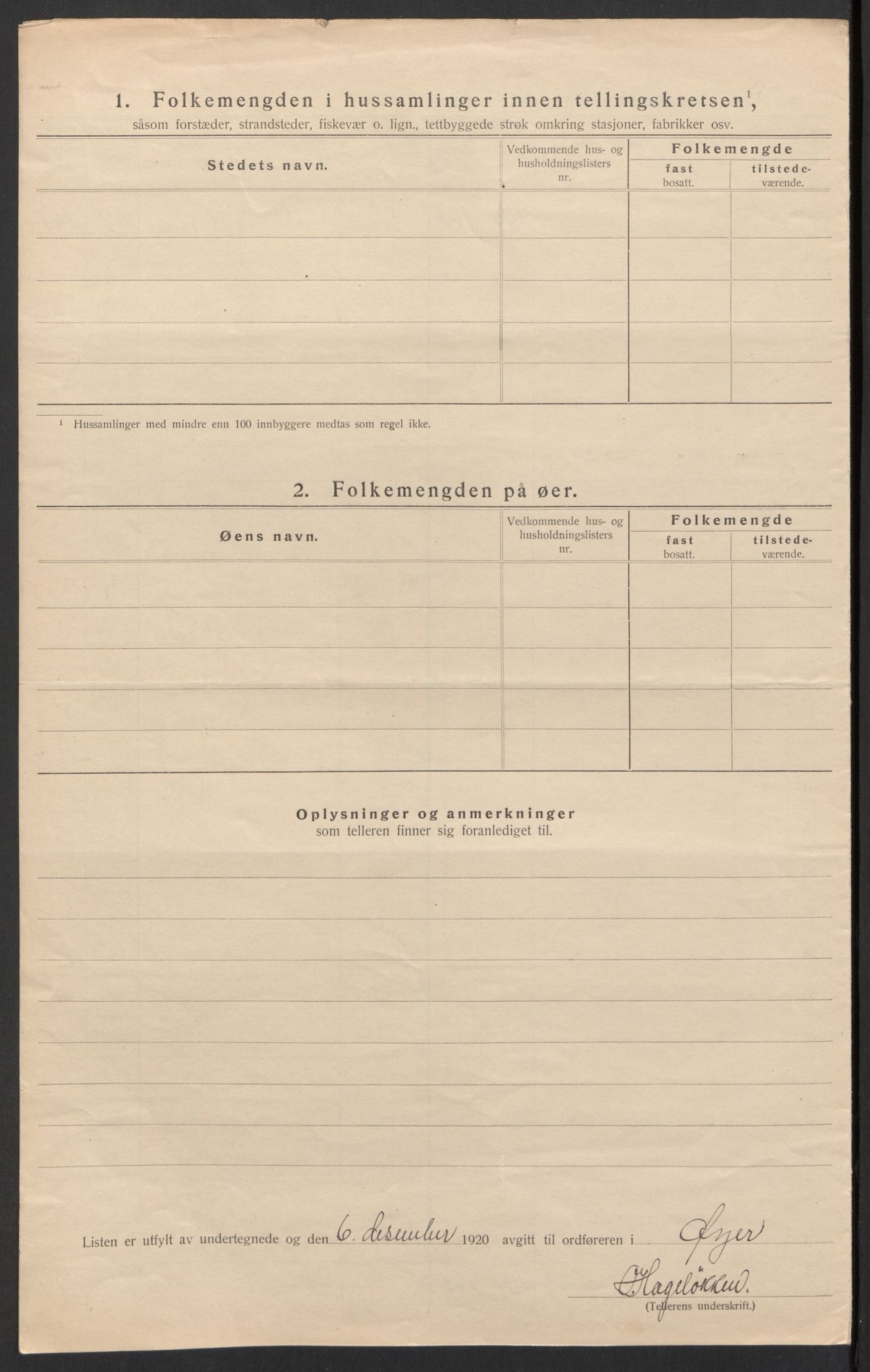 SAH, 1920 census for Øyer, 1920, p. 29