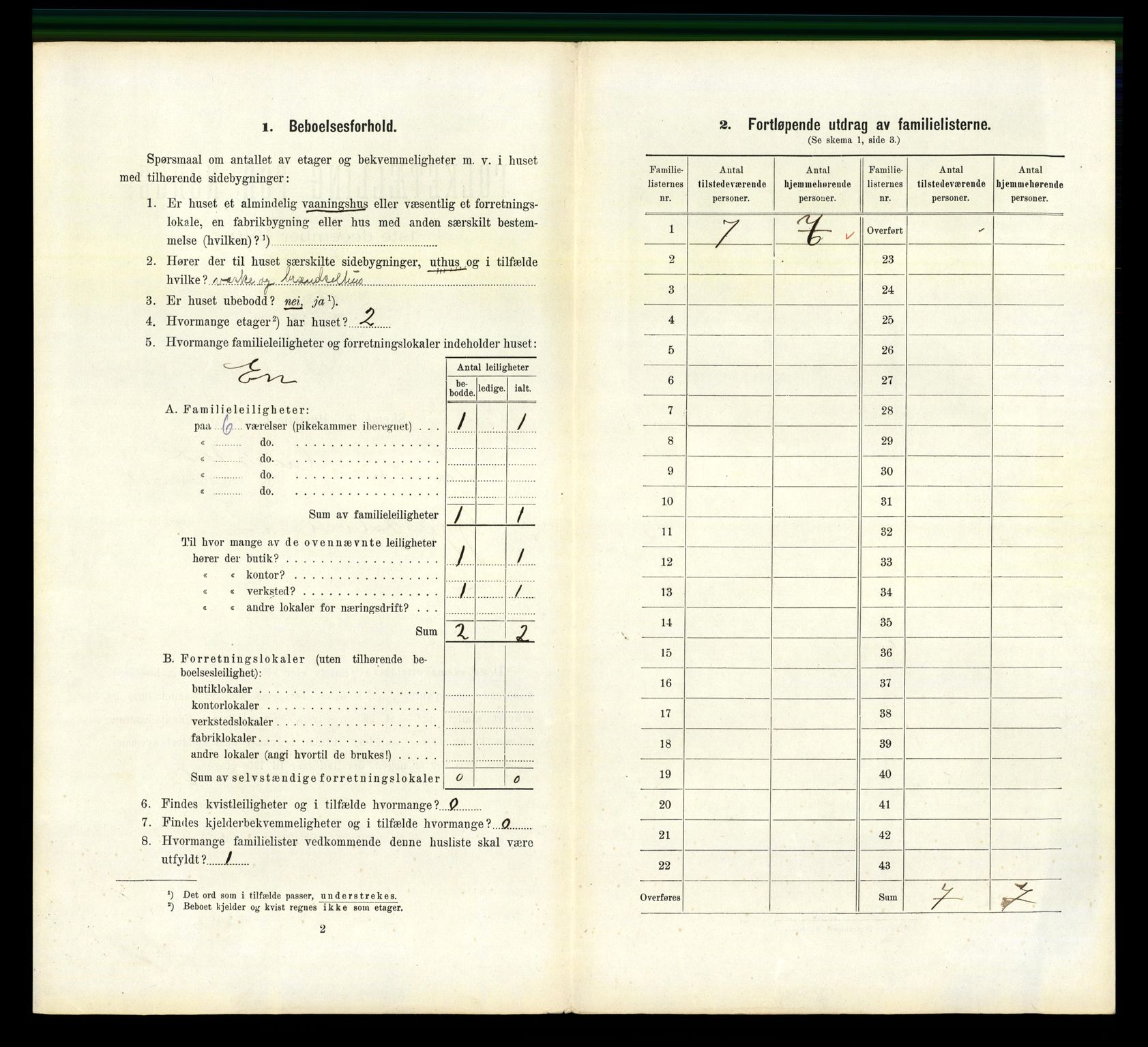 RA, 1910 census for Sandnes, 1910, p. 1383