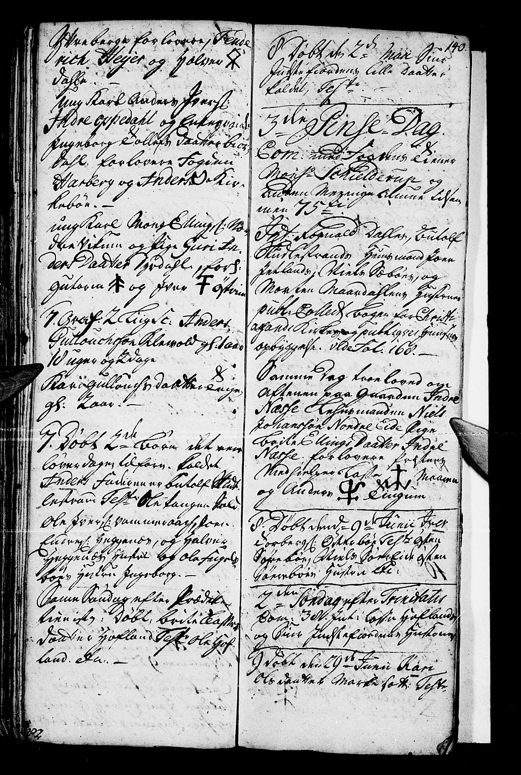 Vik sokneprestembete, SAB/A-81501: Parish register (official) no. A 1 /3, 1727-1740, p. 140