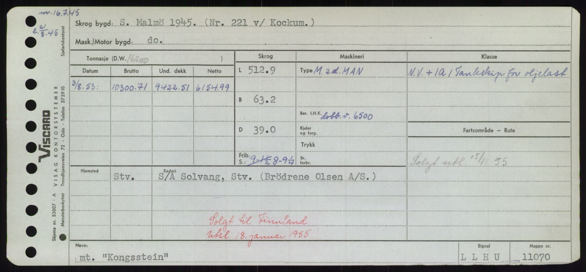 Sjøfartsdirektoratet med forløpere, Skipsmålingen, AV/RA-S-1627/H/Hd/L0020: Fartøy, K-Kon, p. 571