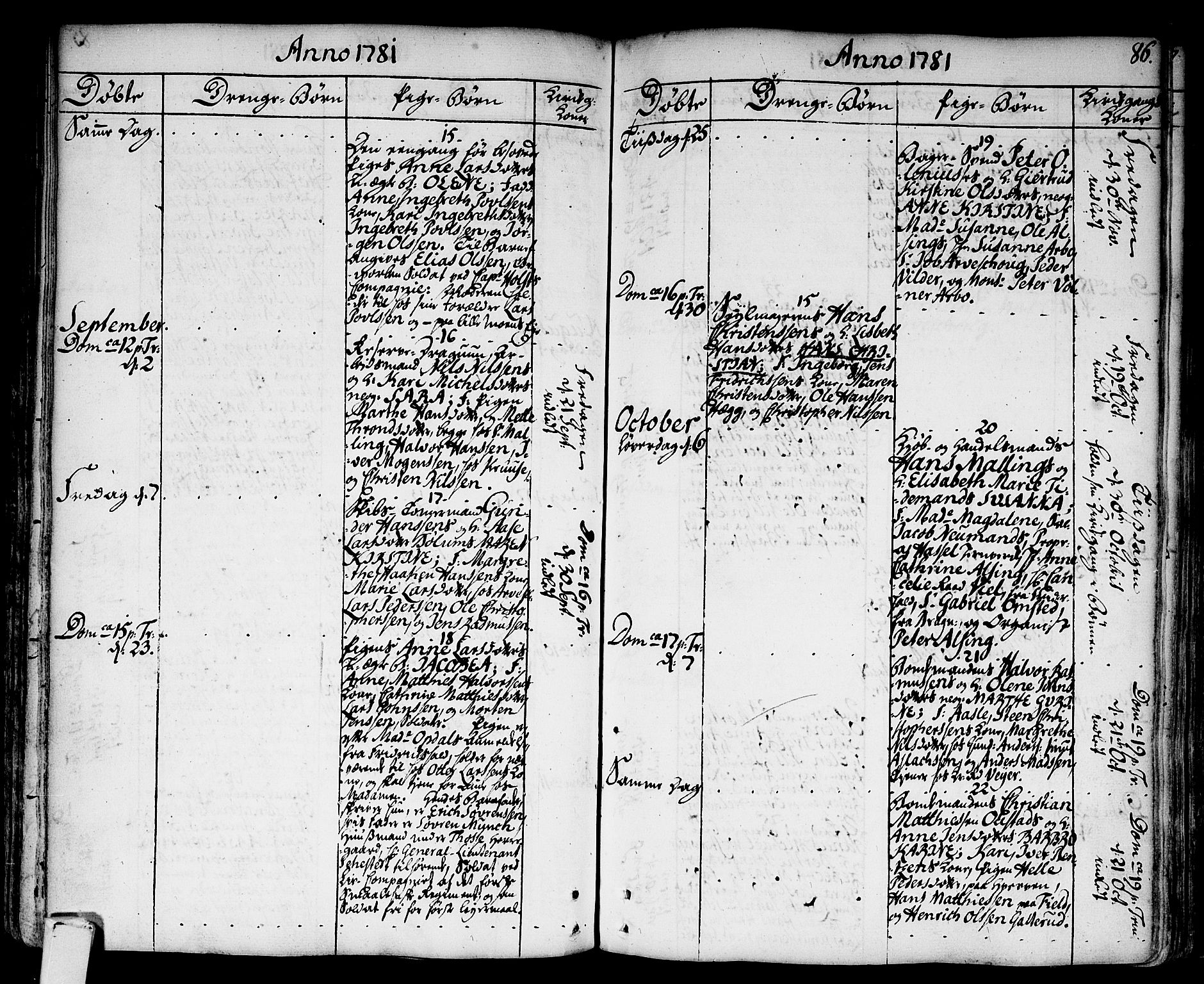 Strømsø kirkebøker, AV/SAKO-A-246/F/Fa/L0009: Parish register (official) no. I 9, 1752-1791, p. 86