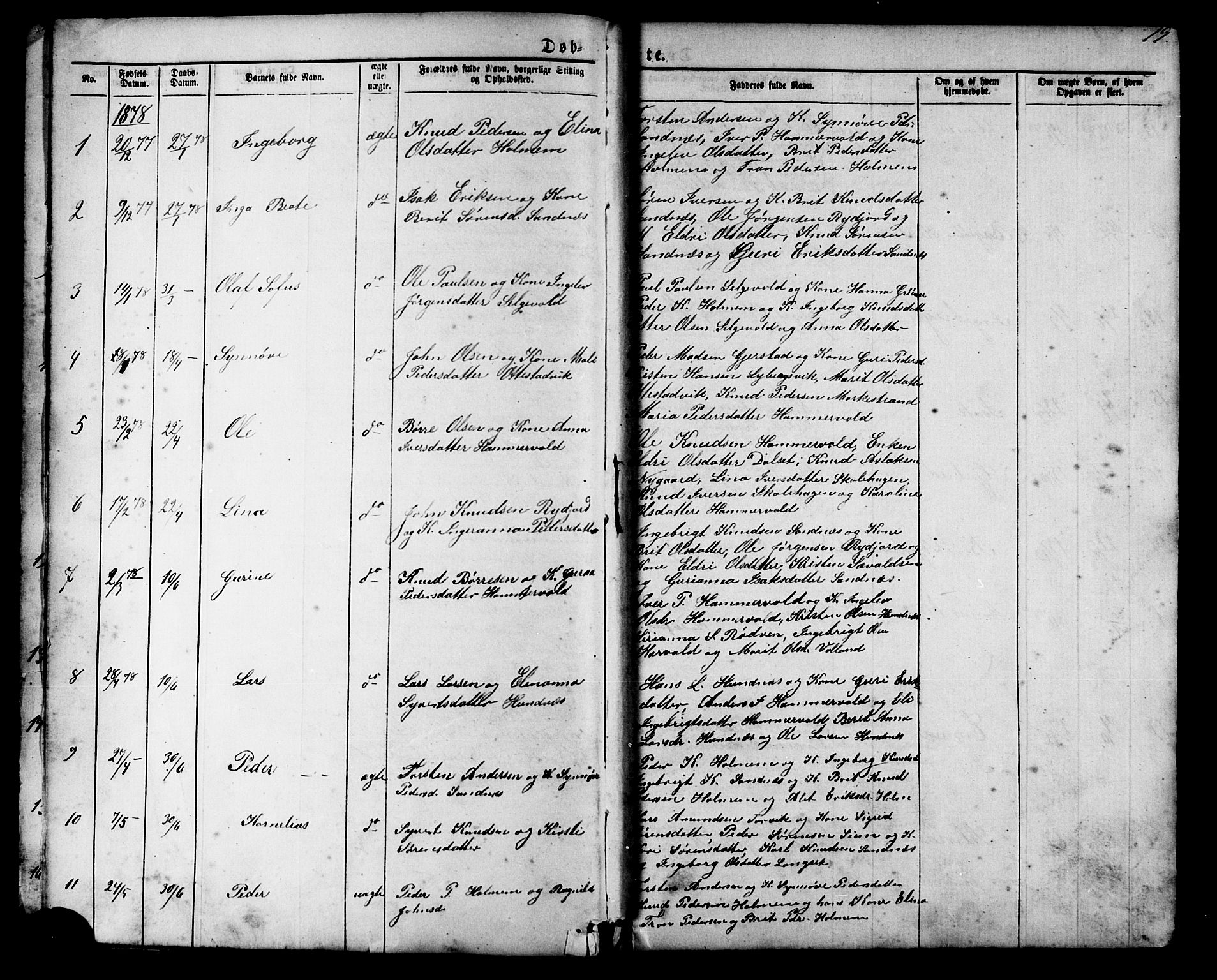 Ministerialprotokoller, klokkerbøker og fødselsregistre - Møre og Romsdal, SAT/A-1454/548/L0614: Parish register (copy) no. 548C02, 1867-1917, p. 19