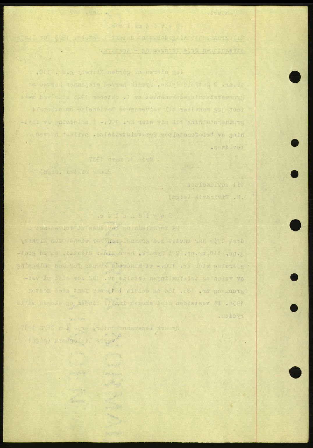 Idd og Marker sorenskriveri, AV/SAO-A-10283/G/Gb/Gbc/L0001: Mortgage book no. B1-3, 1936-1939, Diary no: : 266/1937