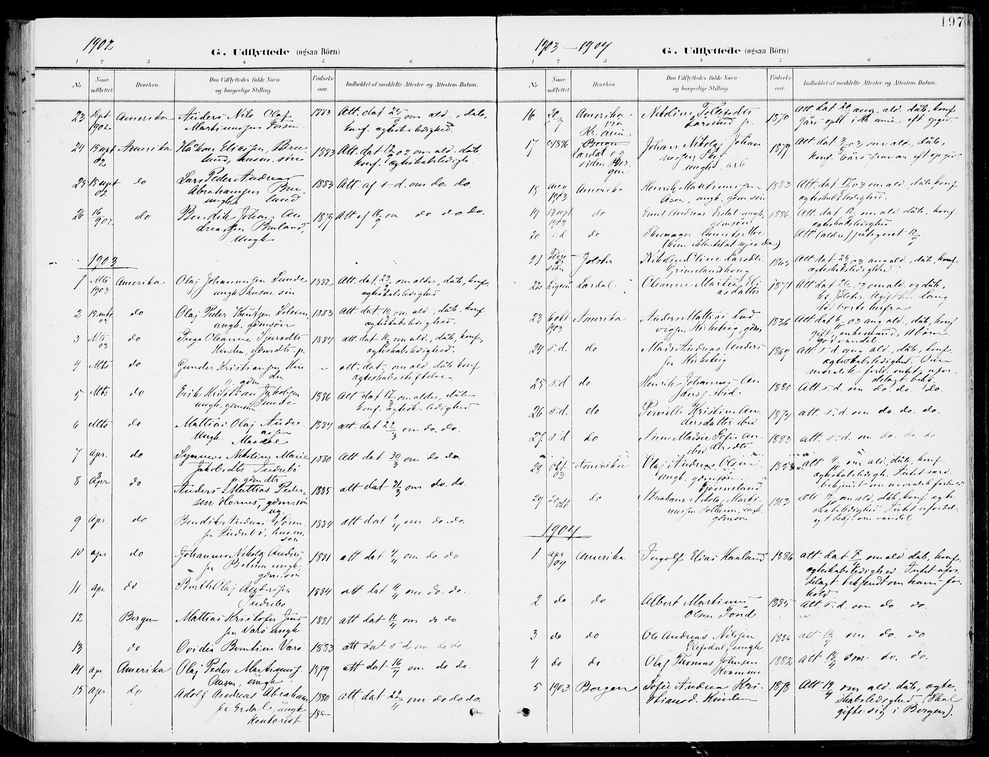 Førde sokneprestembete, AV/SAB-A-79901/H/Haa/Haab/L0002: Parish register (official) no. B  2, 1899-1920, p. 197