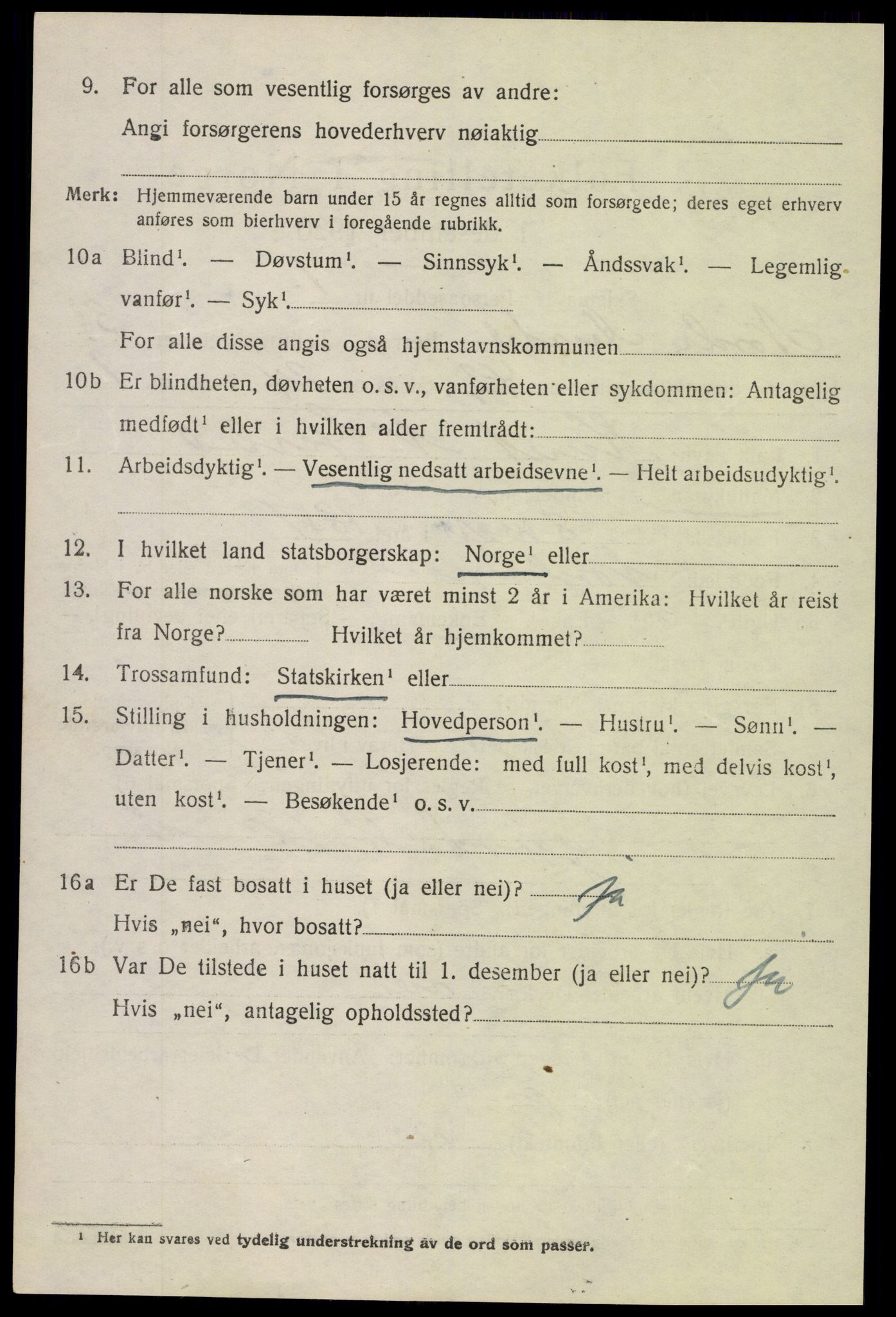 SAH, 1920 census for Nord-Aurdal, 1920, p. 3621