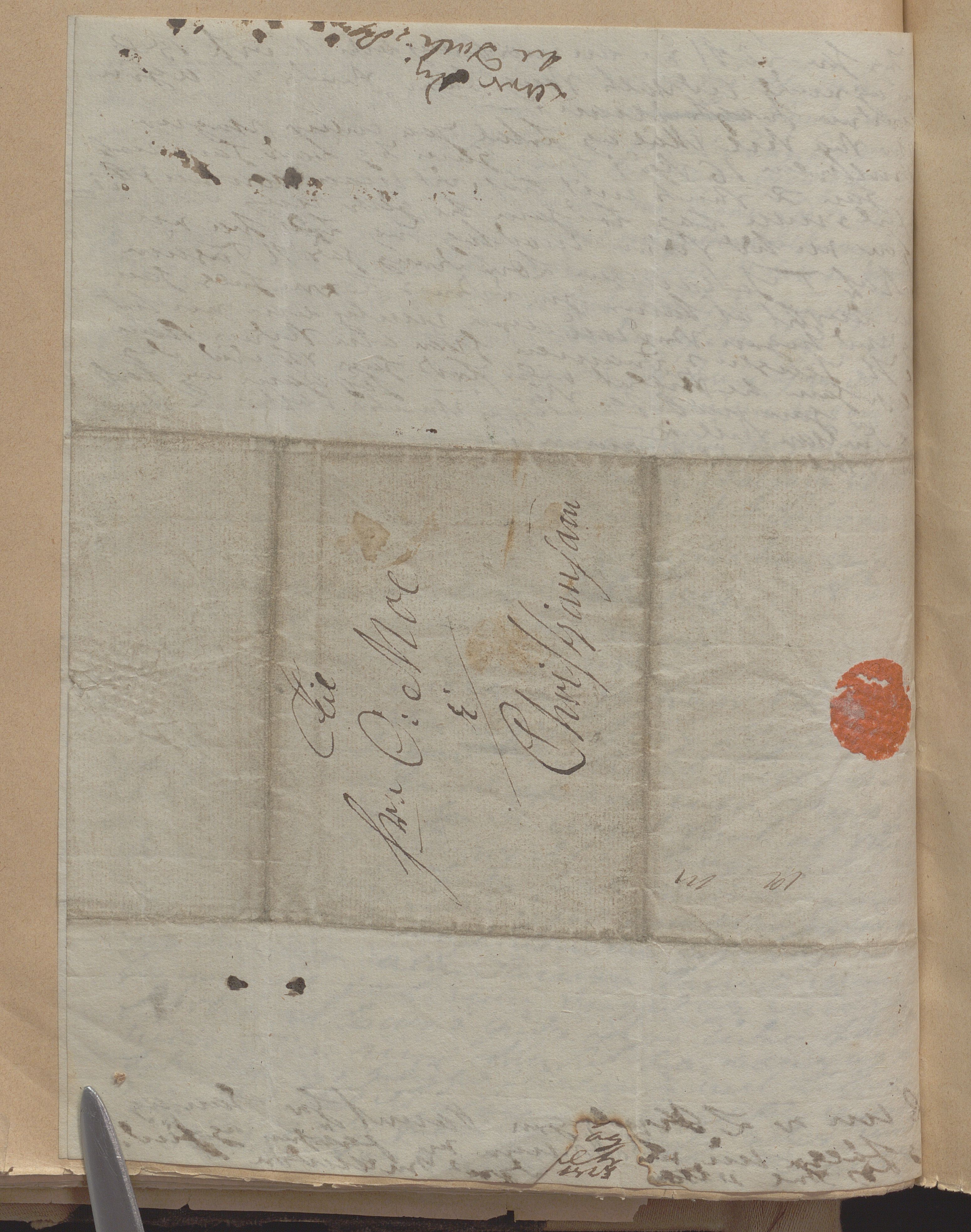 Heggtveitsamlingen, TMF/A-1007/H/L0050: Innbundne brev, Ms A, med innlagt registratur. , 1800-1850