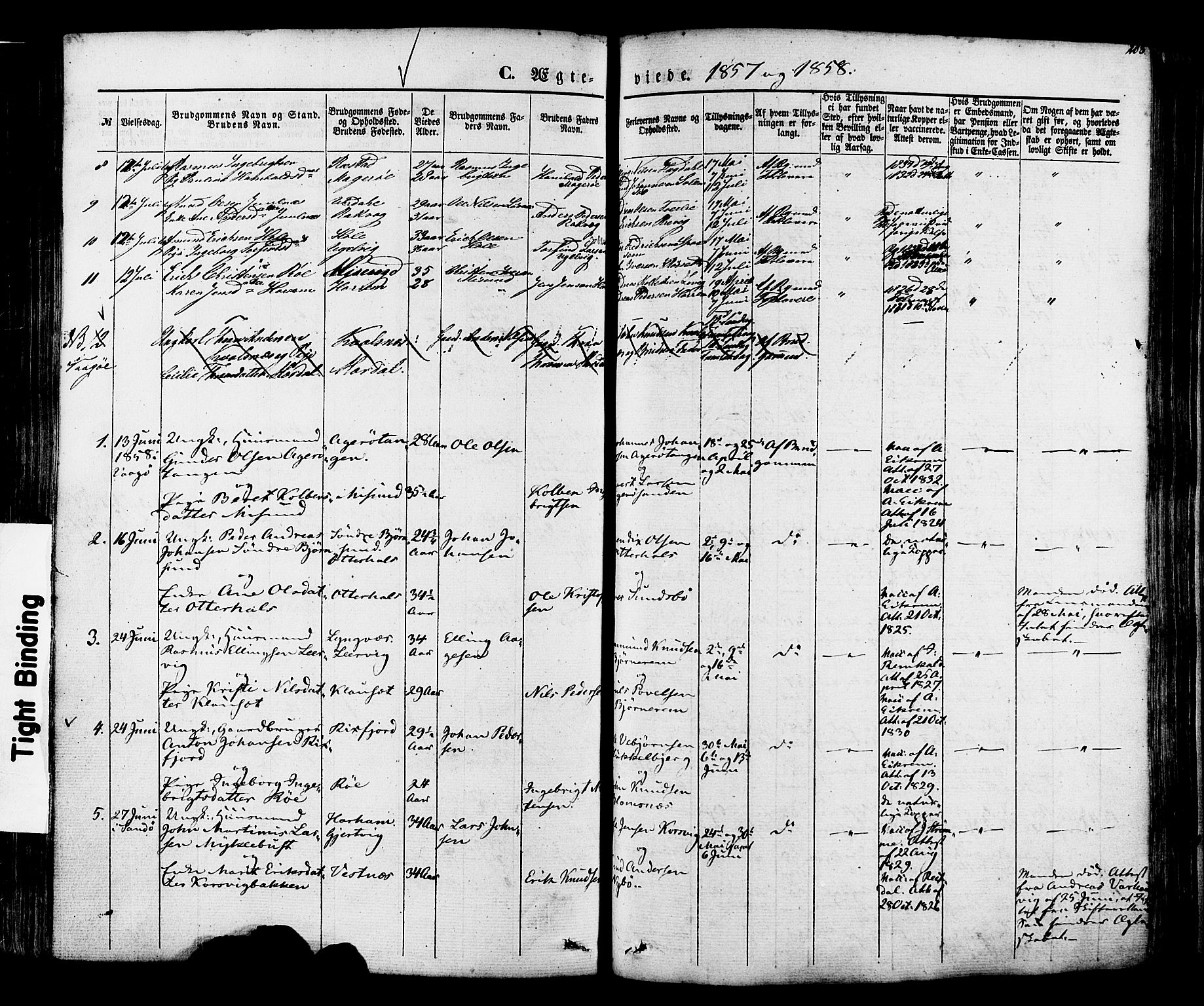 Ministerialprotokoller, klokkerbøker og fødselsregistre - Møre og Romsdal, SAT/A-1454/560/L0719: Parish register (official) no. 560A03, 1845-1872, p. 203