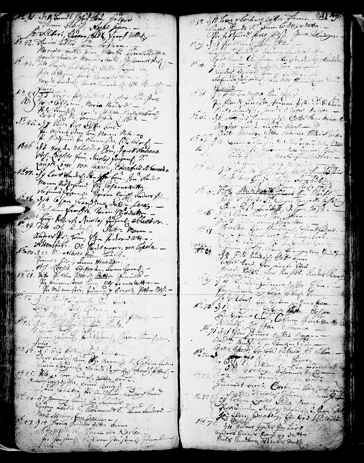 Skien kirkebøker, SAKO/A-302/F/Fa/L0002: Parish register (official) no. 2, 1716-1757, p. 68