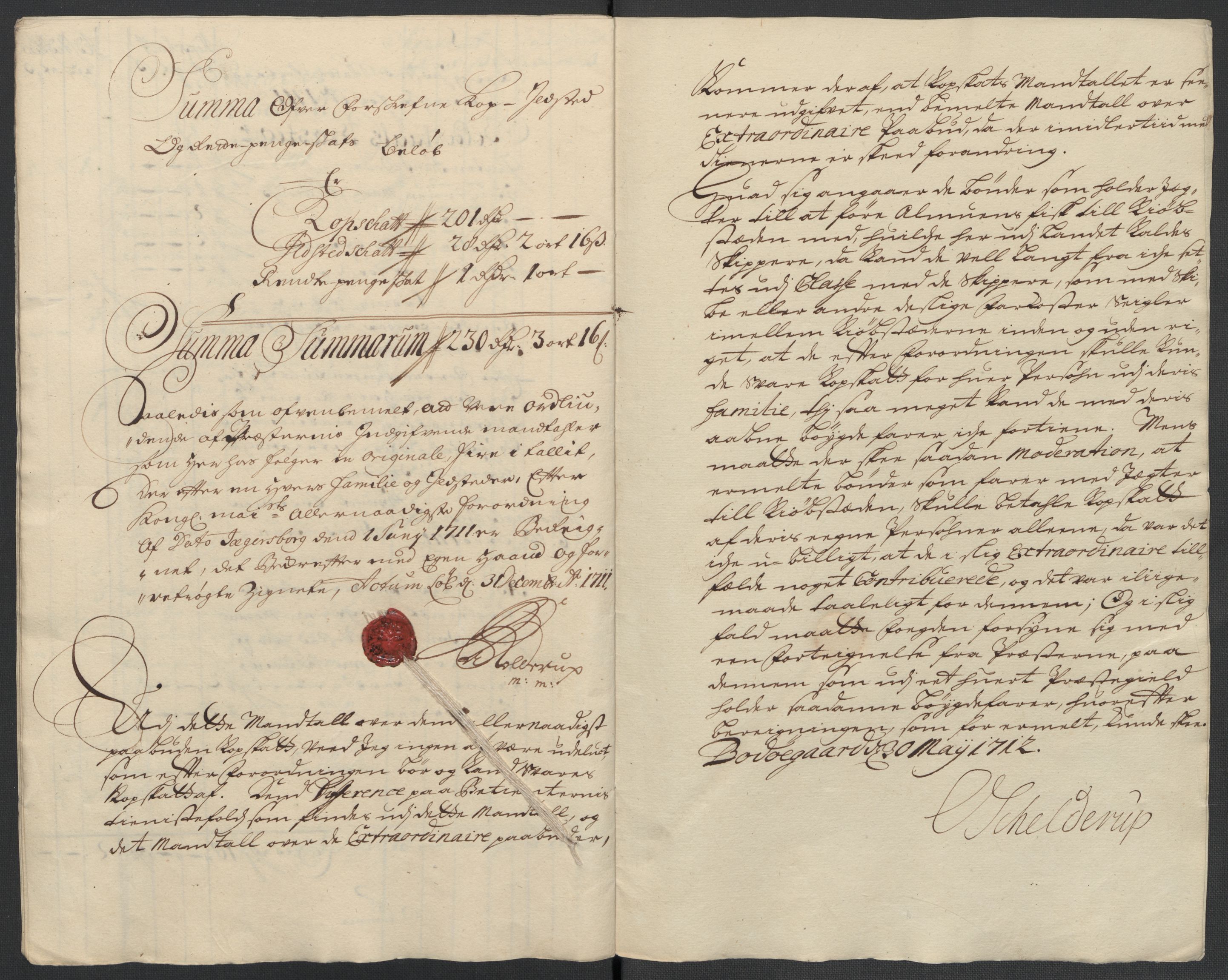 Rentekammeret inntil 1814, Reviderte regnskaper, Fogderegnskap, AV/RA-EA-4092/R66/L4582: Fogderegnskap Salten, 1711-1712, p. 107