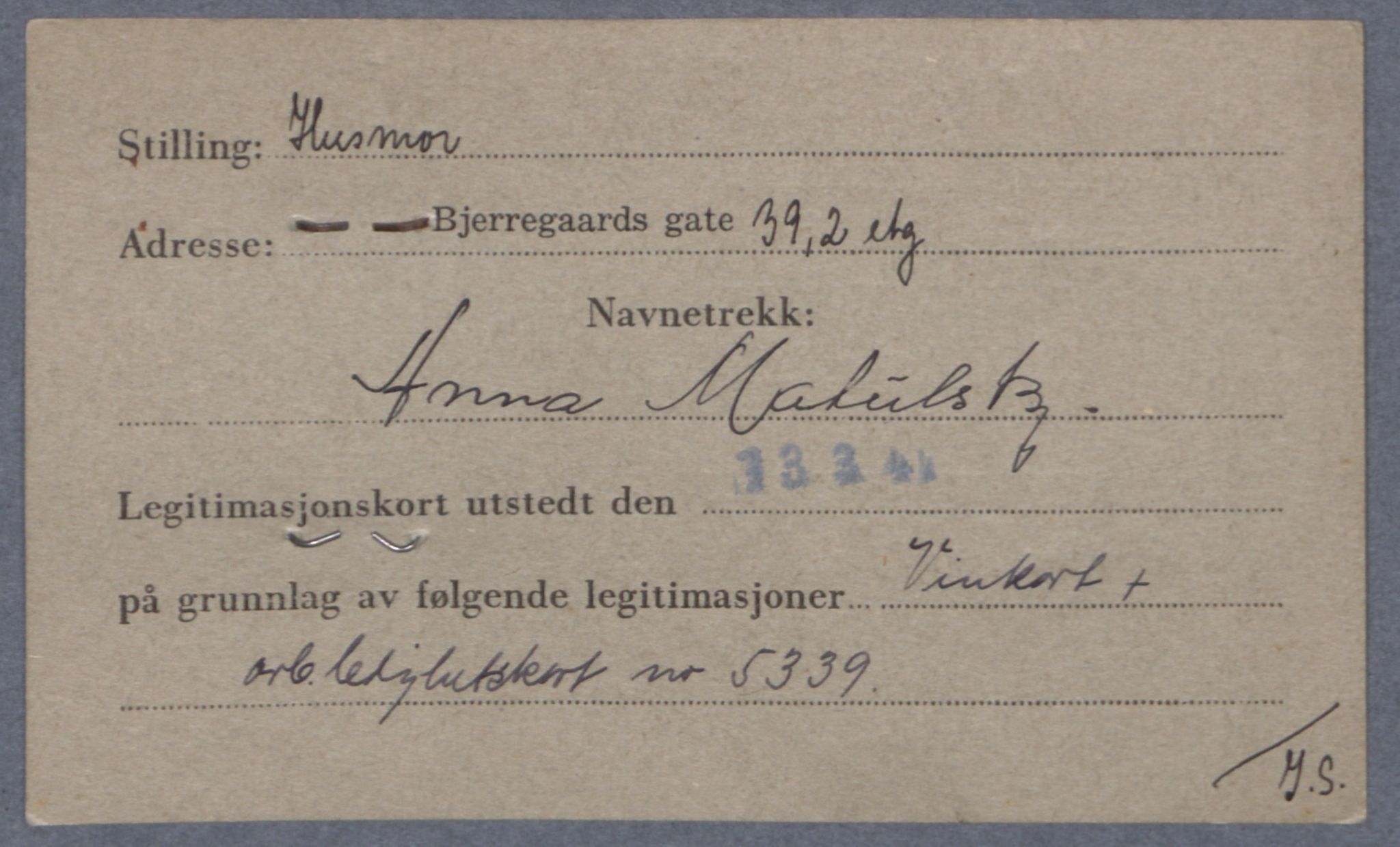 Sosialdepartementet, Våre Falne, AV/RA-S-1708/E/Ee/L0021A: Fotografier av jøder på legitimasjonskort (1941-42), 1941-1942, p. 248