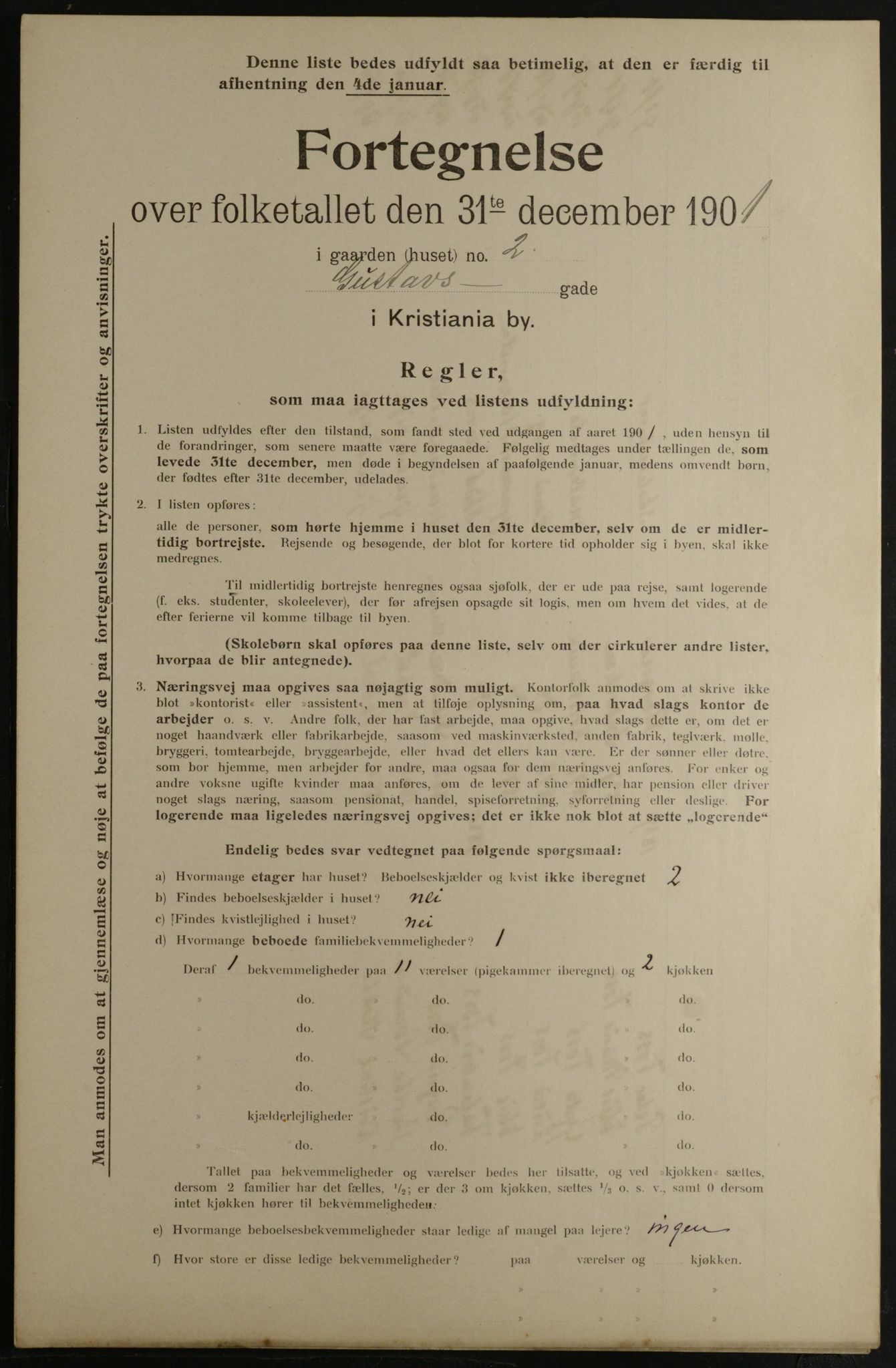 OBA, Municipal Census 1901 for Kristiania, 1901, p. 5271