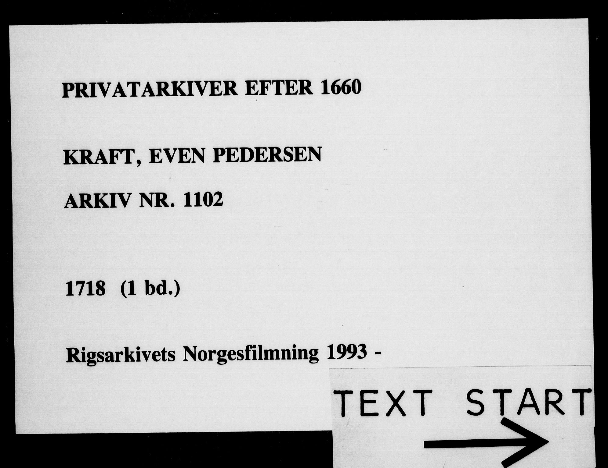 Fra DRA 1996, Privatarkiver etter 1660, AV/RA-EA-5941/F/L0001: Privatarkiver etter 1660, 1669-1740, p. 68