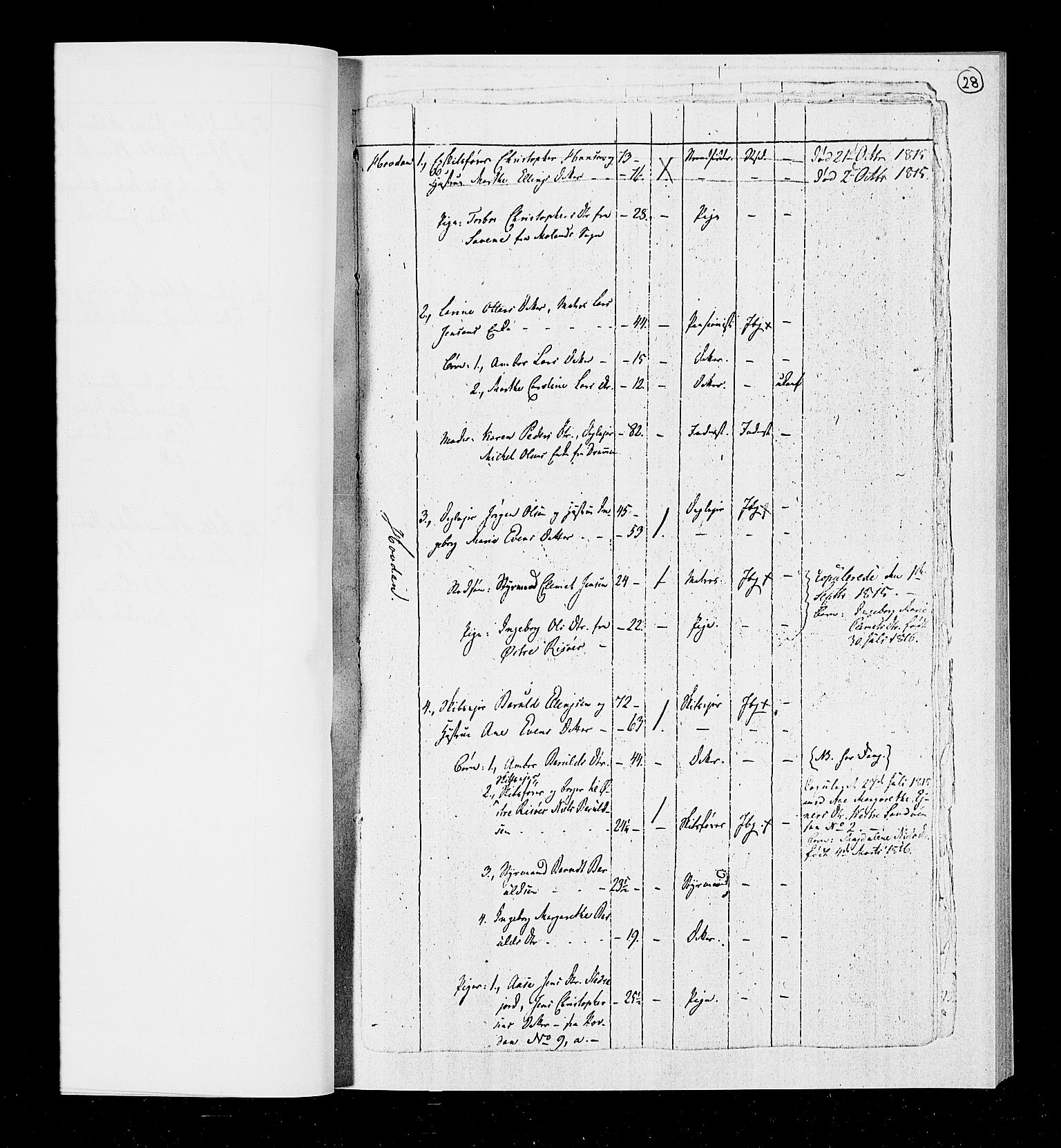 RA, Census 1815, vol. 1b: Dypvåg parish, 1815, p. 30