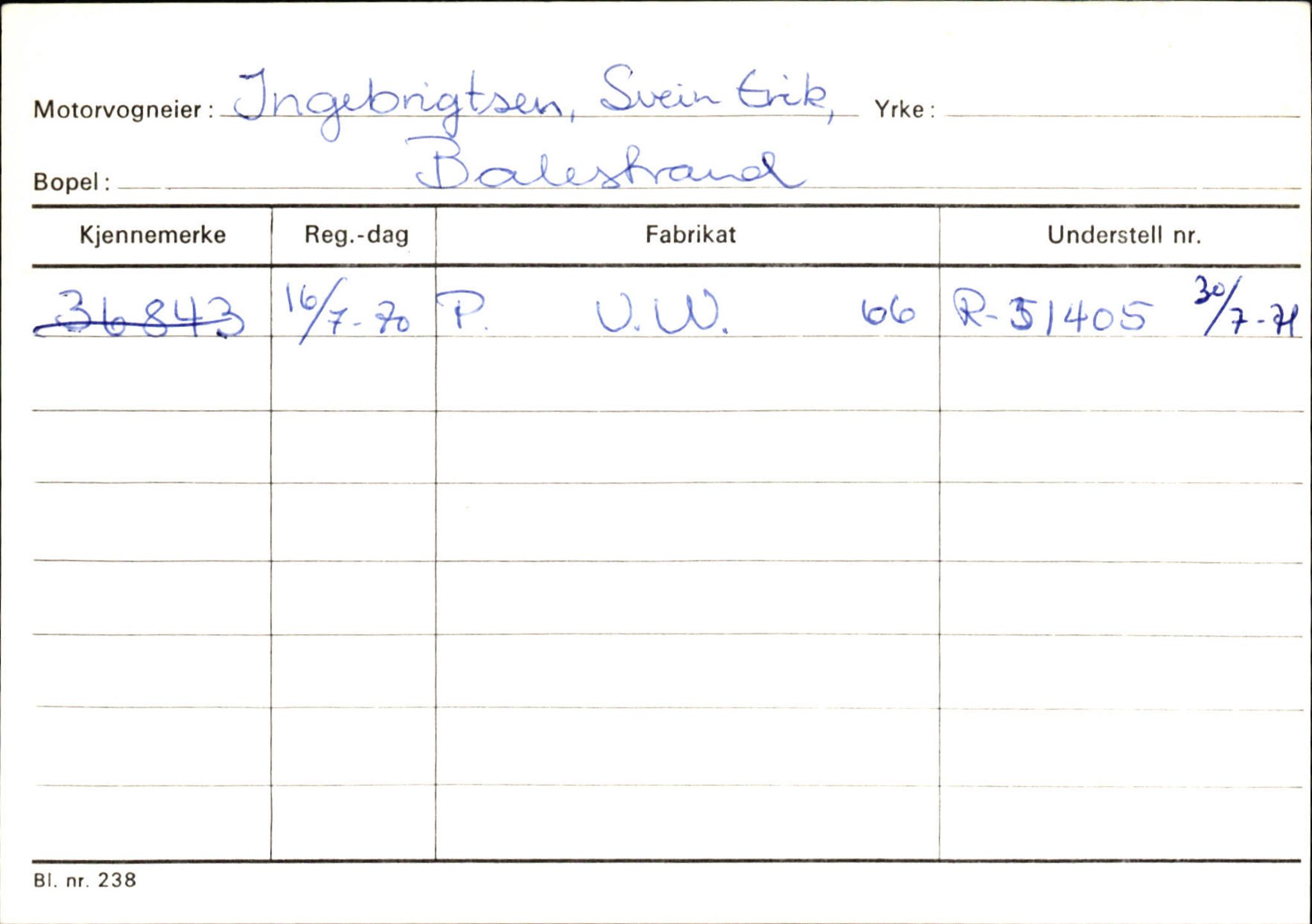 Statens vegvesen, Sogn og Fjordane vegkontor, AV/SAB-A-5301/4/F/L0132: Eigarregister Askvoll A-Å. Balestrand A-Å, 1945-1975, p. 1883