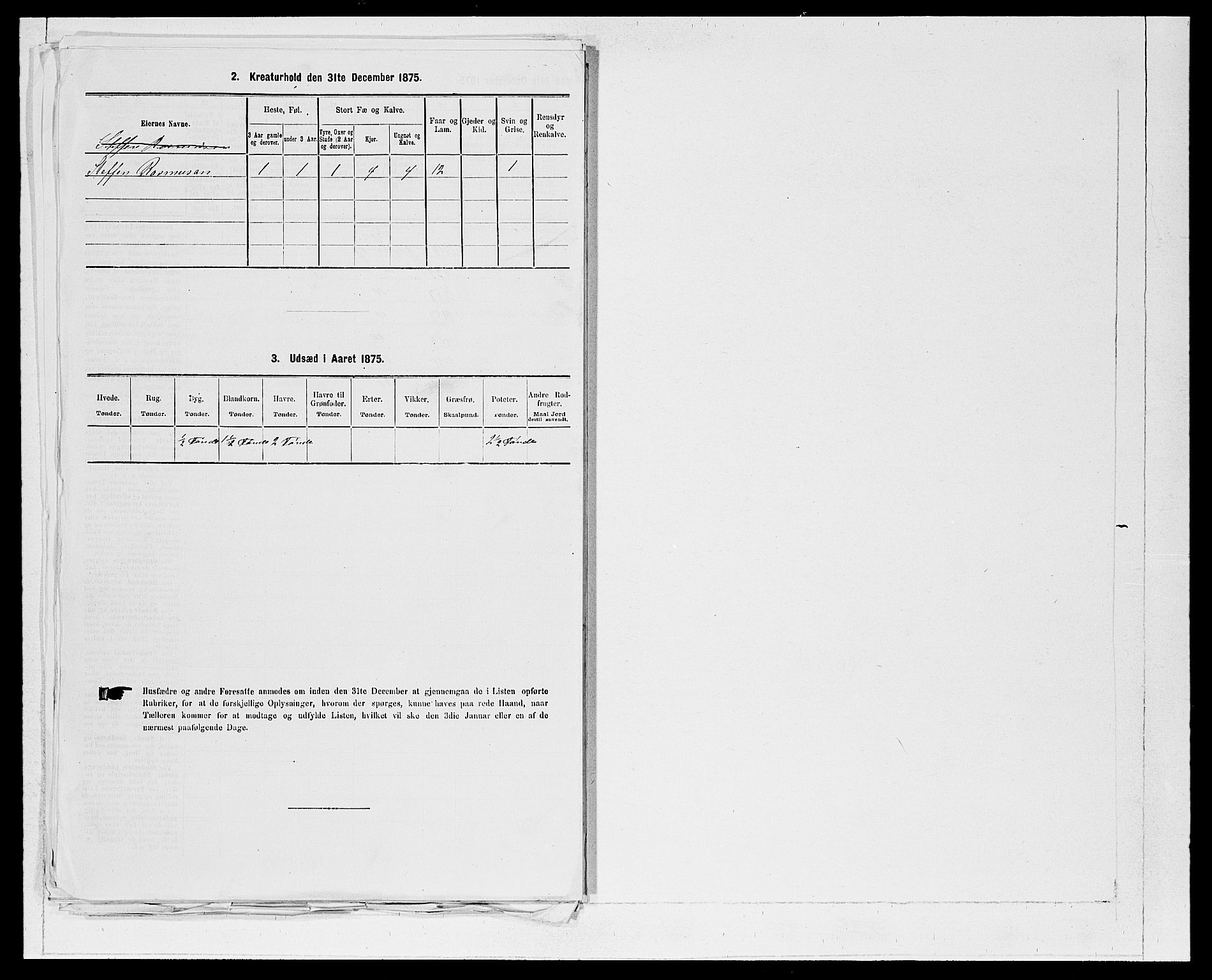 SAB, 1875 Census for 1445P Gloppen, 1875, p. 1297