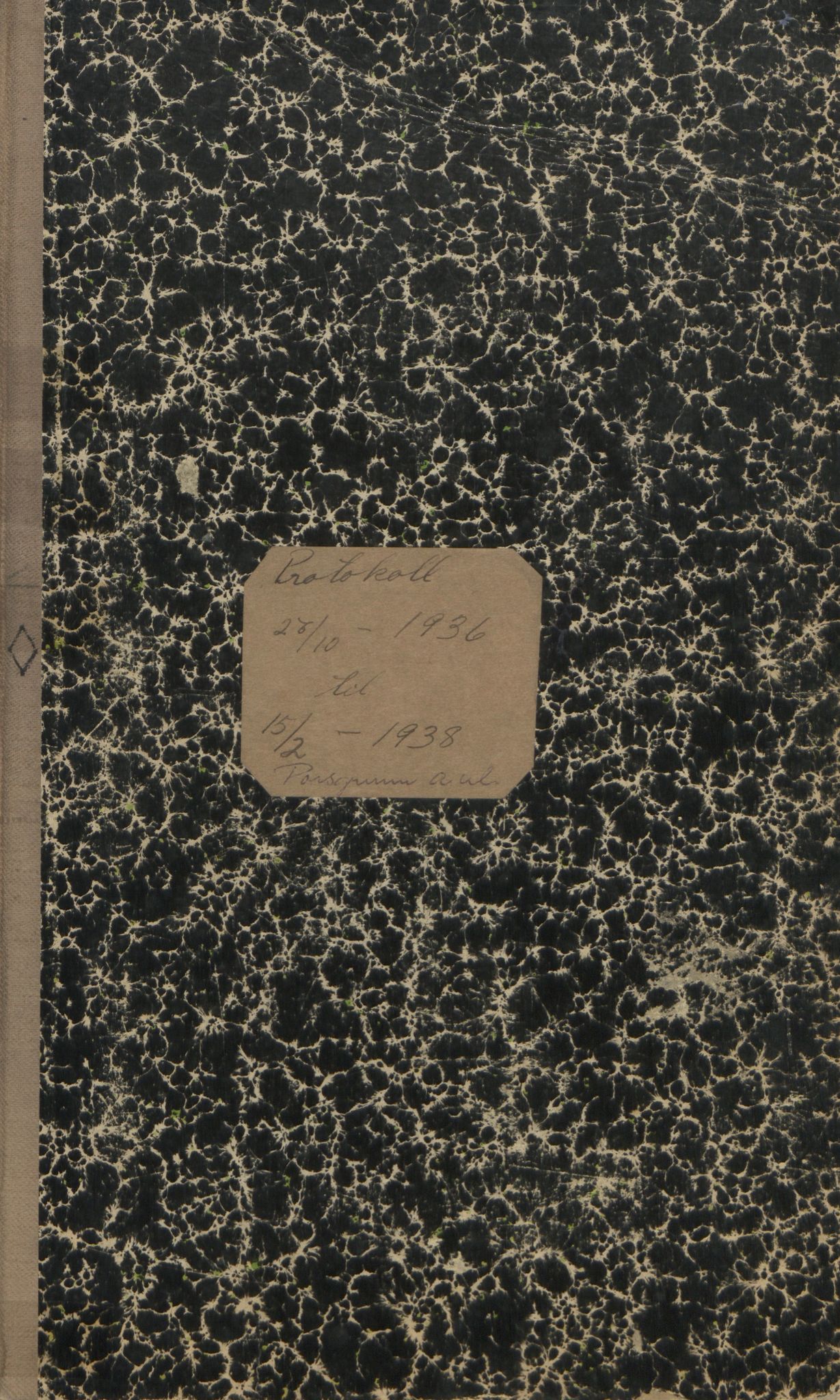 Porsgrunn AUF (AUL)s arkiv, AAT/AAT-805027/A/L0004: Møtebok, 1936-1938