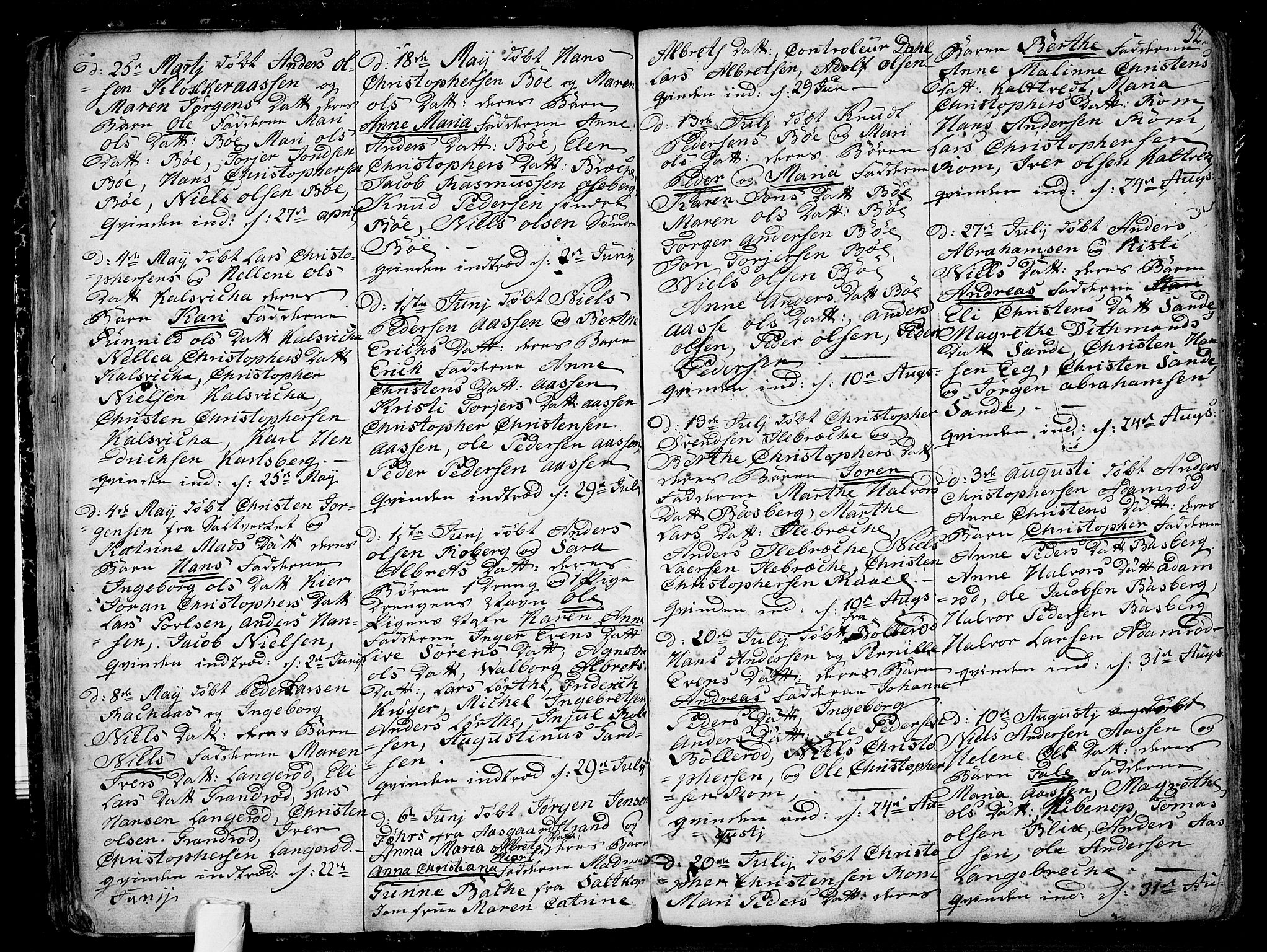 Sem kirkebøker, AV/SAKO-A-5/F/Fb/L0002: Parish register (official) no. II 2, 1764-1792, p. 52