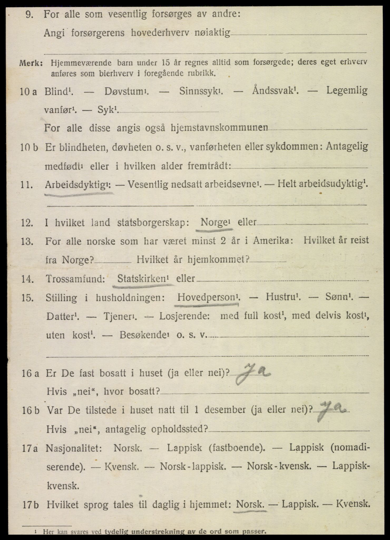 SAT, 1920 census for Leirfjord, 1920, p. 3814