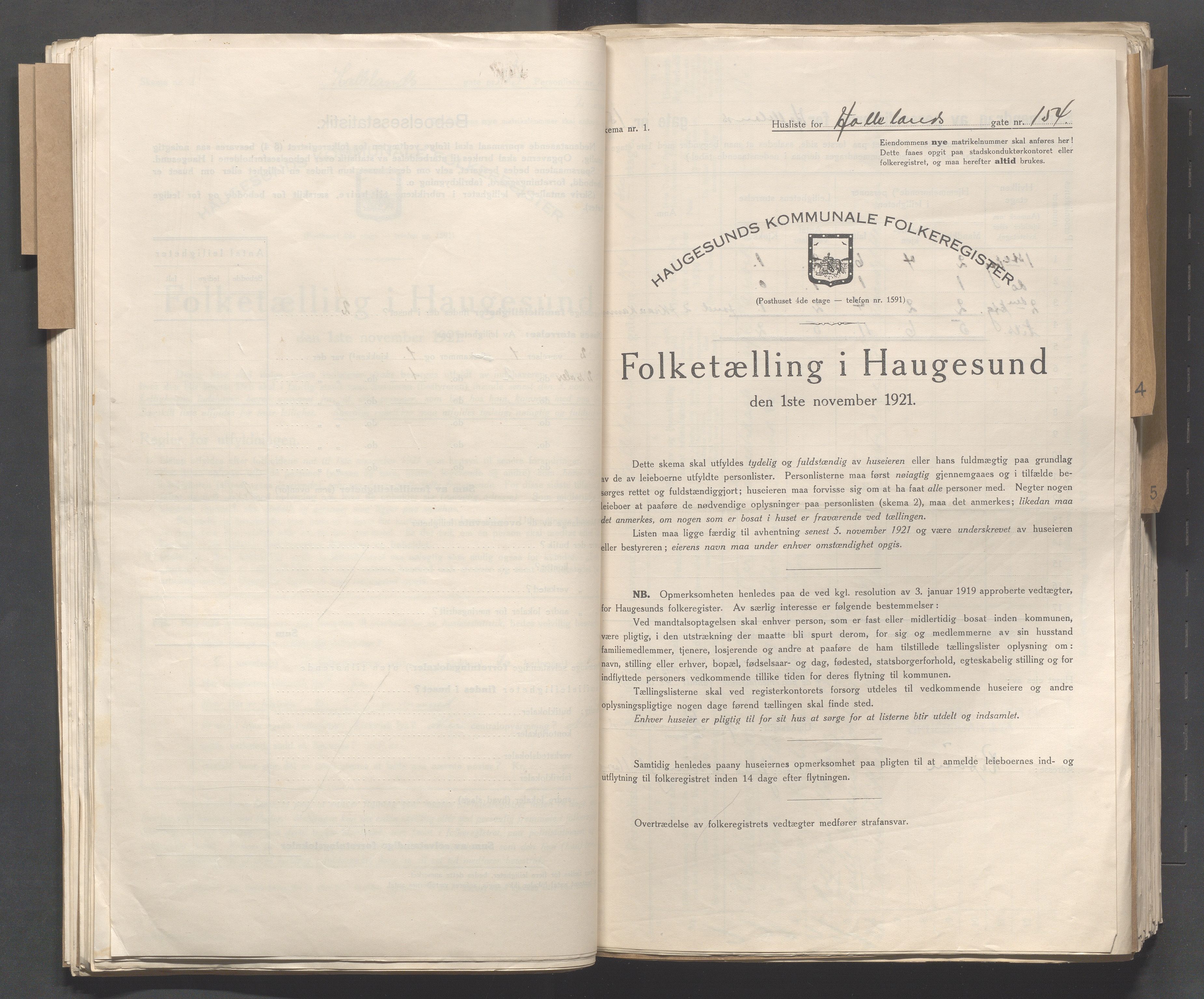 IKAR, Local census 1.11.1921 for Haugesund, 1921, p. 6699