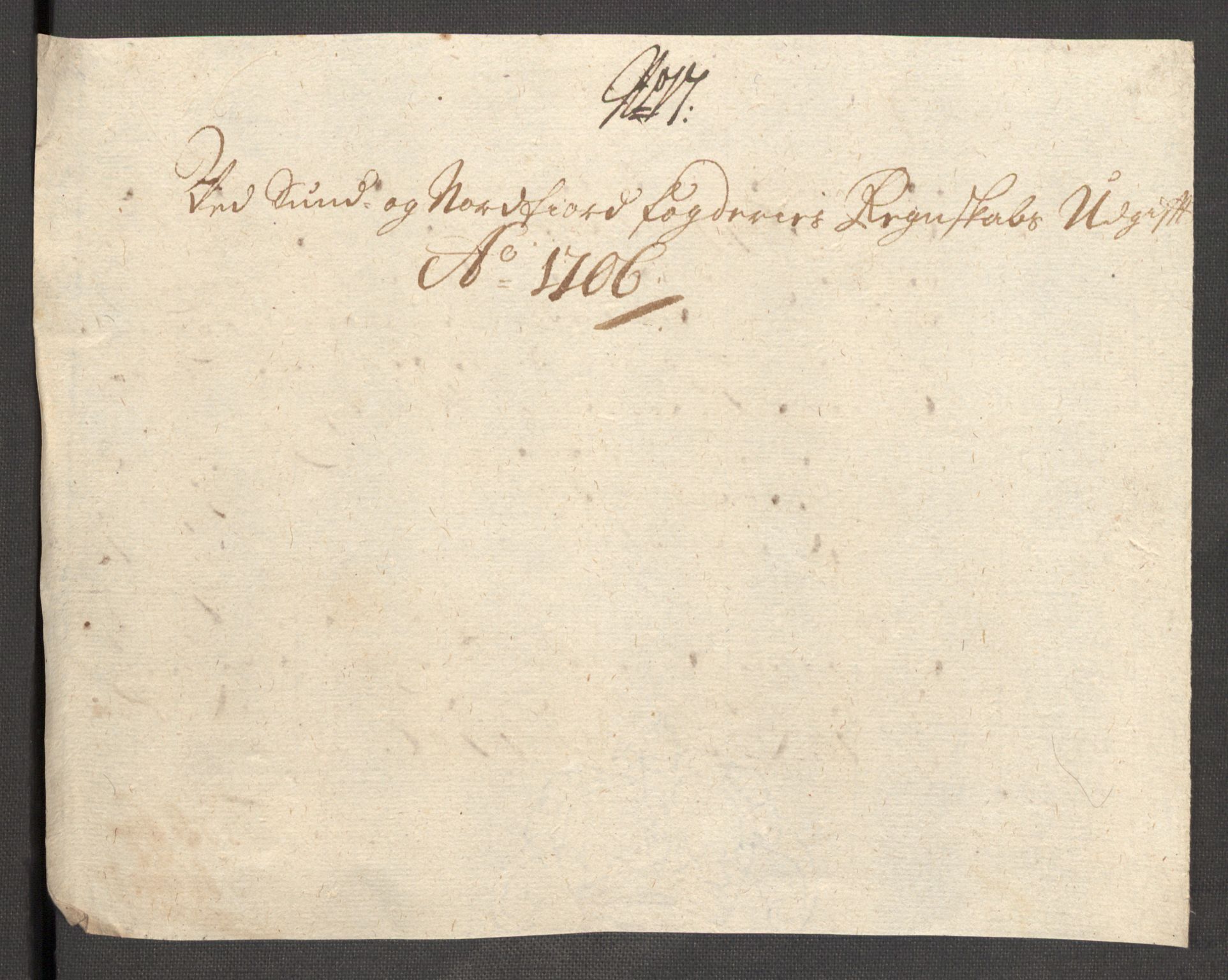 Rentekammeret inntil 1814, Reviderte regnskaper, Fogderegnskap, AV/RA-EA-4092/R53/L3430: Fogderegnskap Sunn- og Nordfjord, 1706-1707, p. 181