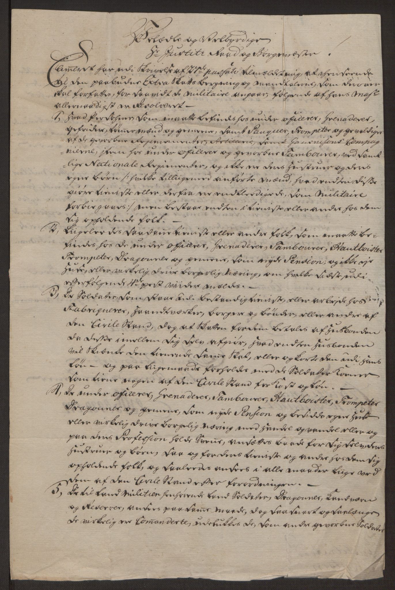 Rentekammeret inntil 1814, Reviderte regnskaper, Byregnskaper, RA/EA-4066/R/Rj/L0198/0001: [J4] Kontribusjonsregnskap / Ekstraskatt, 1762-1768, p. 97