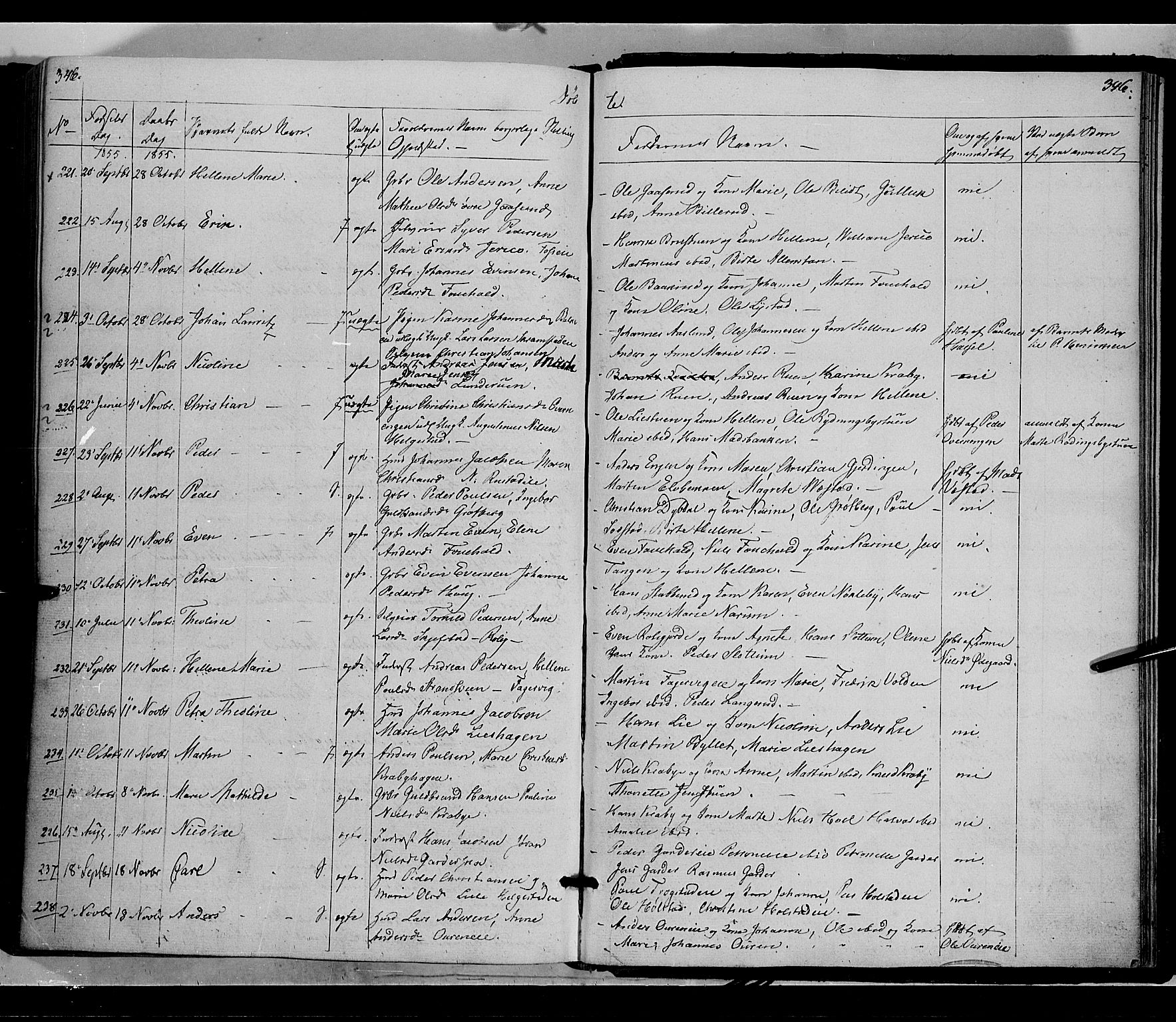 Østre Toten prestekontor, AV/SAH-PREST-104/H/Ha/Haa/L0003: Parish register (official) no. 3, 1848-1856, p. 346