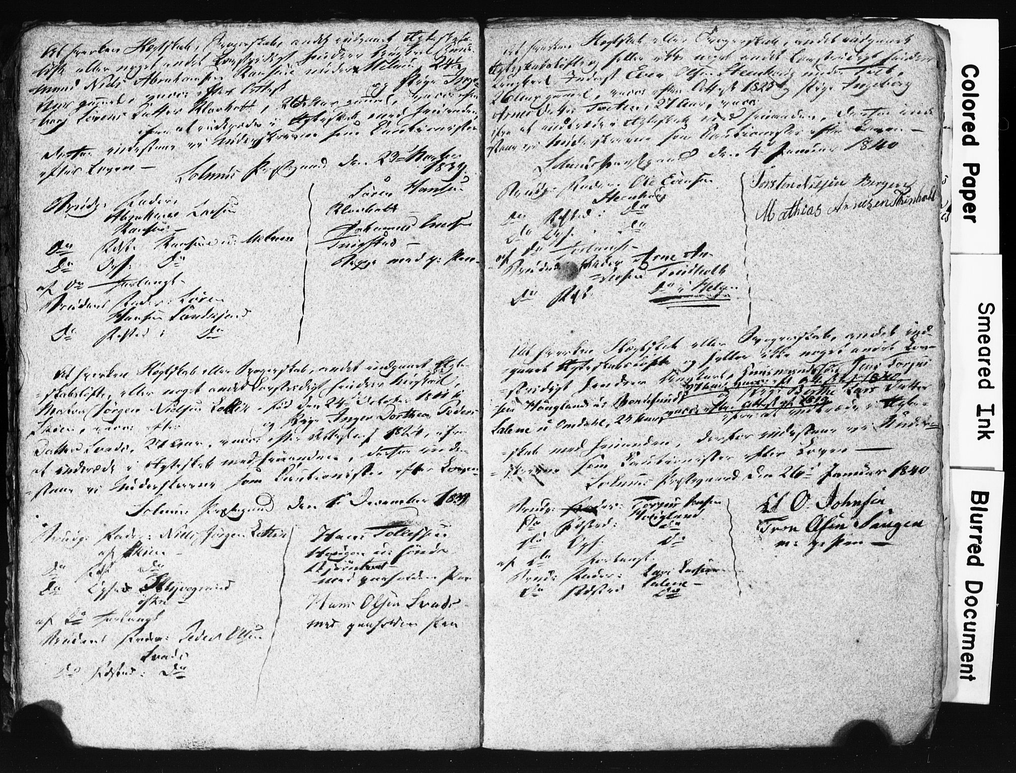 Solum kirkebøker, AV/SAKO-A-306/H/Hc/L0001: Best man's statements no. 1, 1834-1843