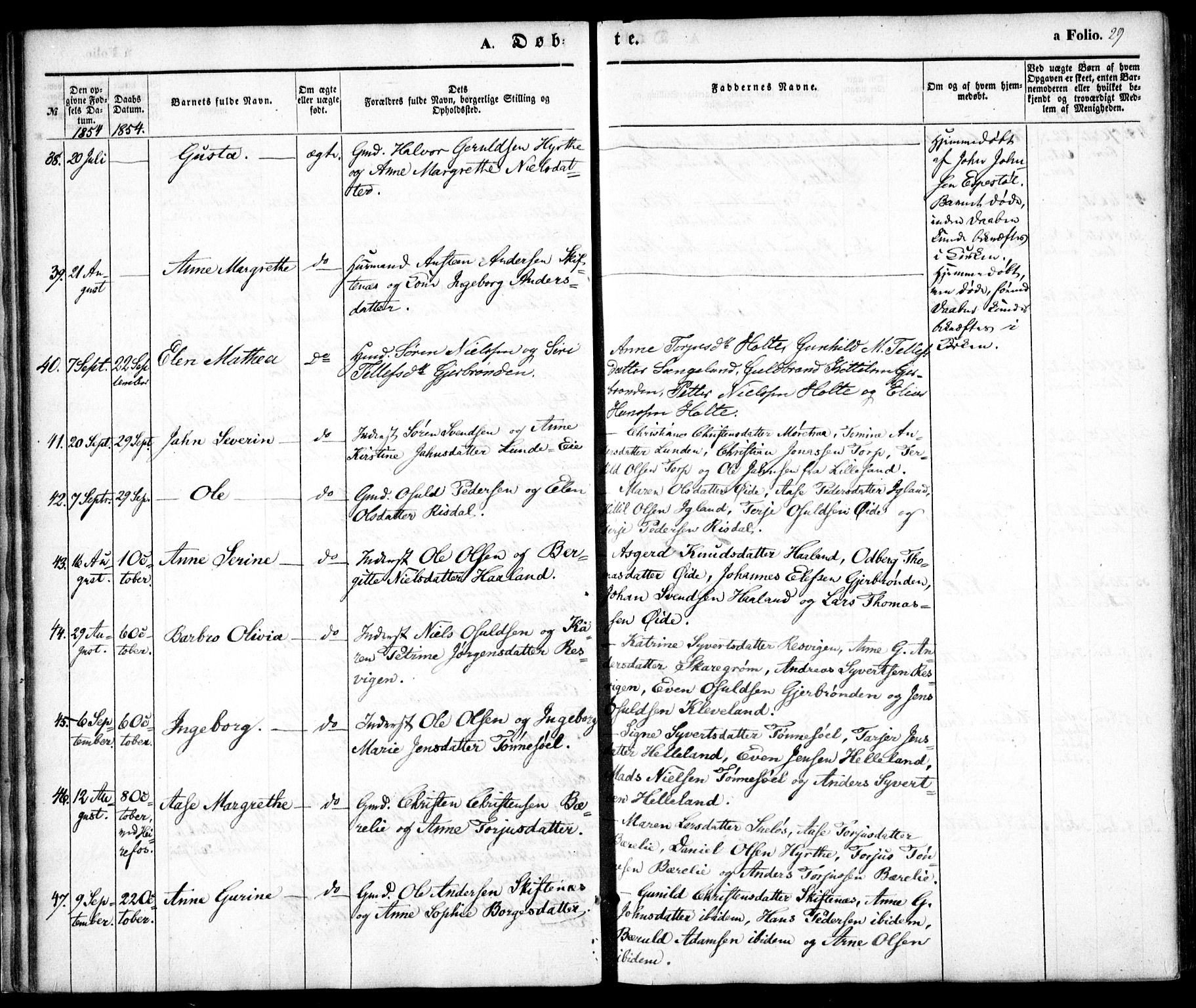 Hommedal sokneprestkontor, SAK/1111-0023/F/Fa/Fab/L0004: Parish register (official) no. A 4, 1848-1860, p. 29