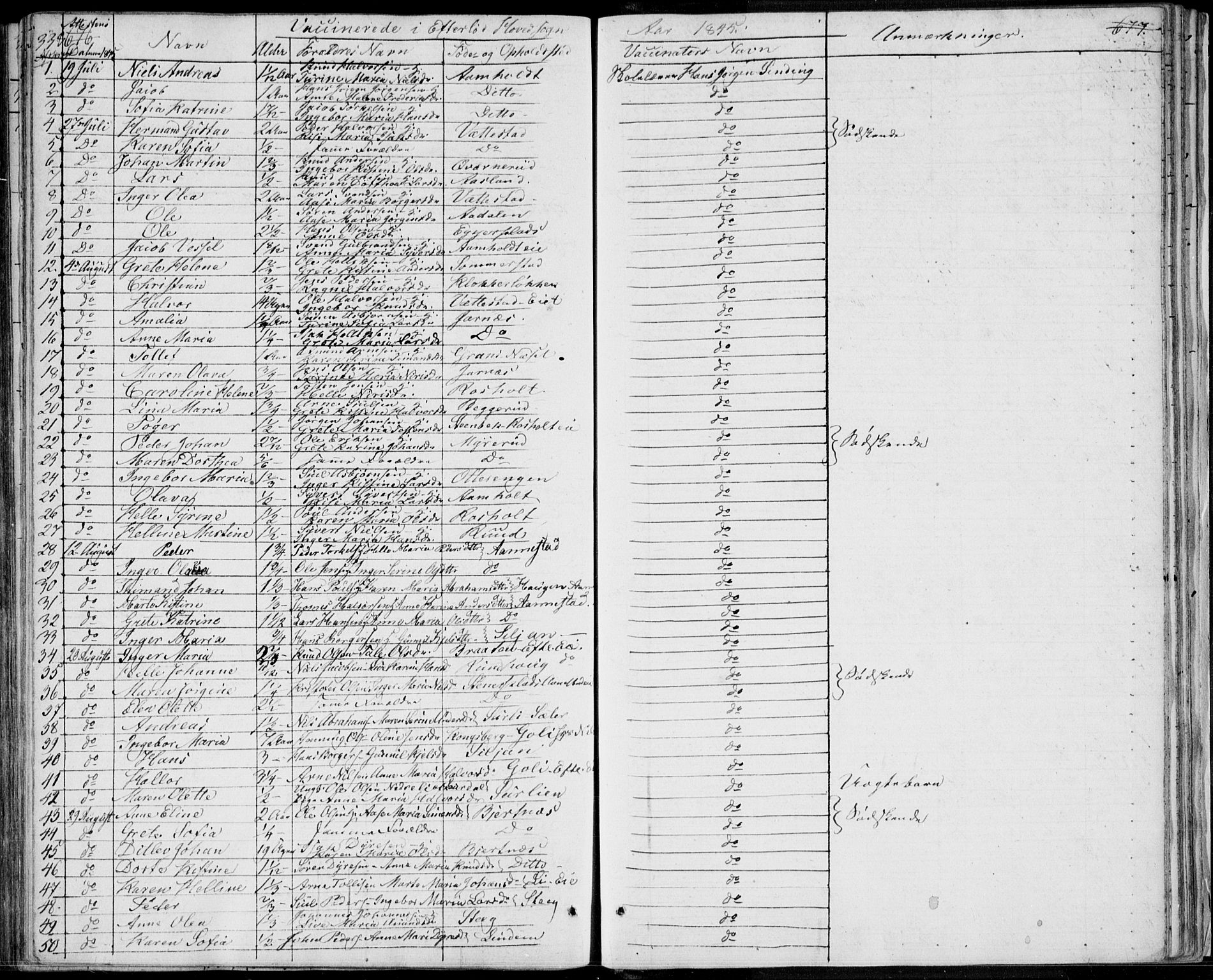 Sandsvær kirkebøker, AV/SAKO-A-244/F/Fa/L0005: Parish register (official) no. I 5, 1840-1856, p. 676-677