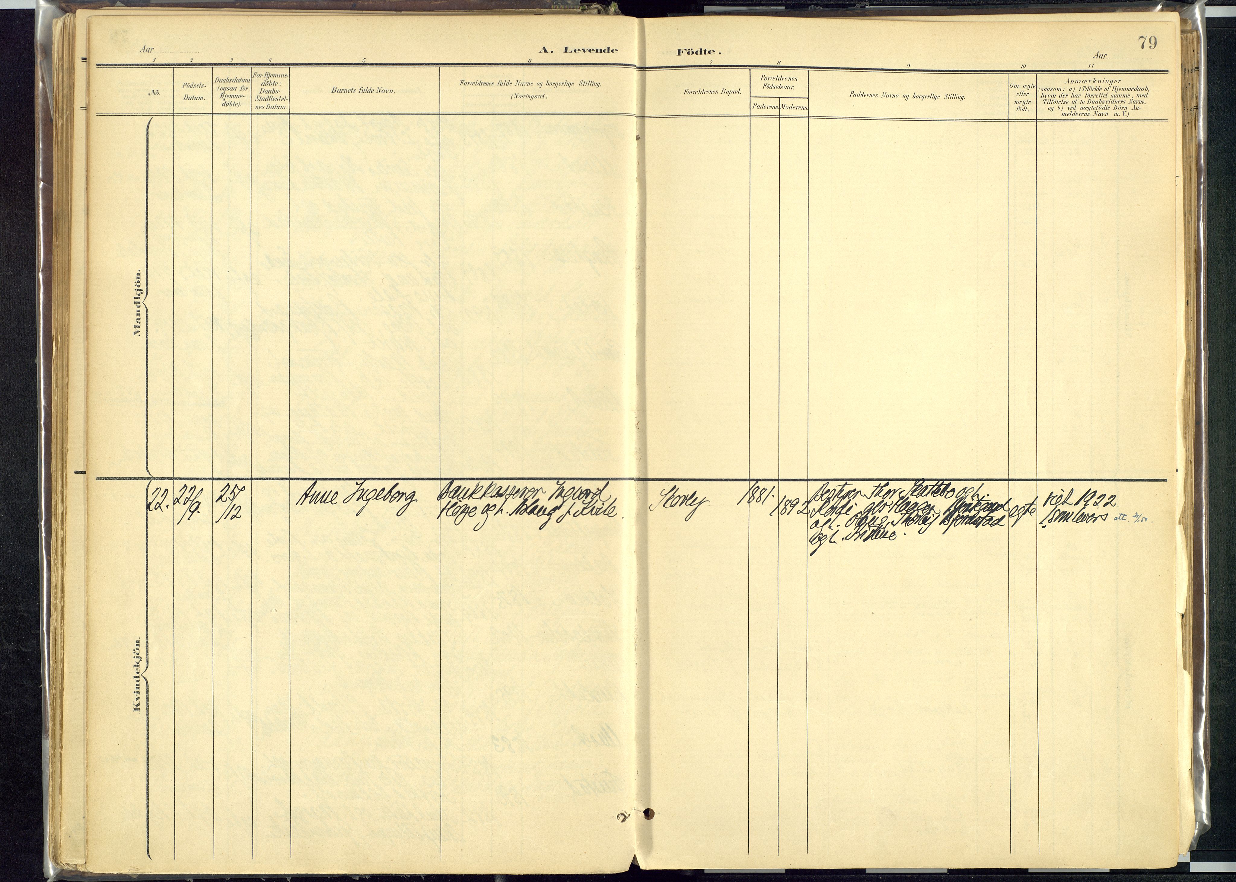 Rendalen prestekontor, AV/SAH-PREST-054/H/Ha/Haa/L0012: Parish register (official) no. 12, 1901-1928, p. 79