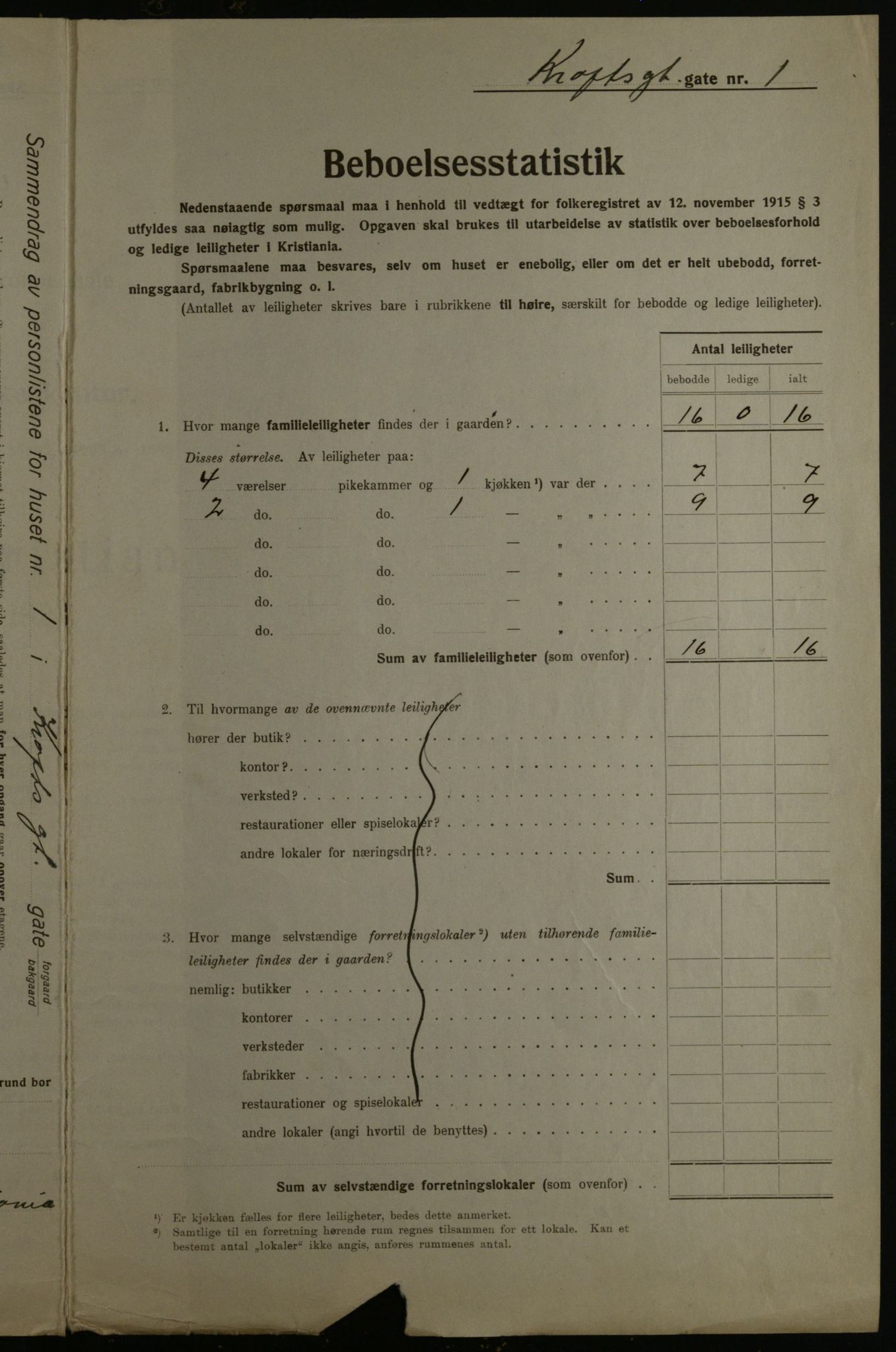 OBA, Municipal Census 1923 for Kristiania, 1923, p. 60295